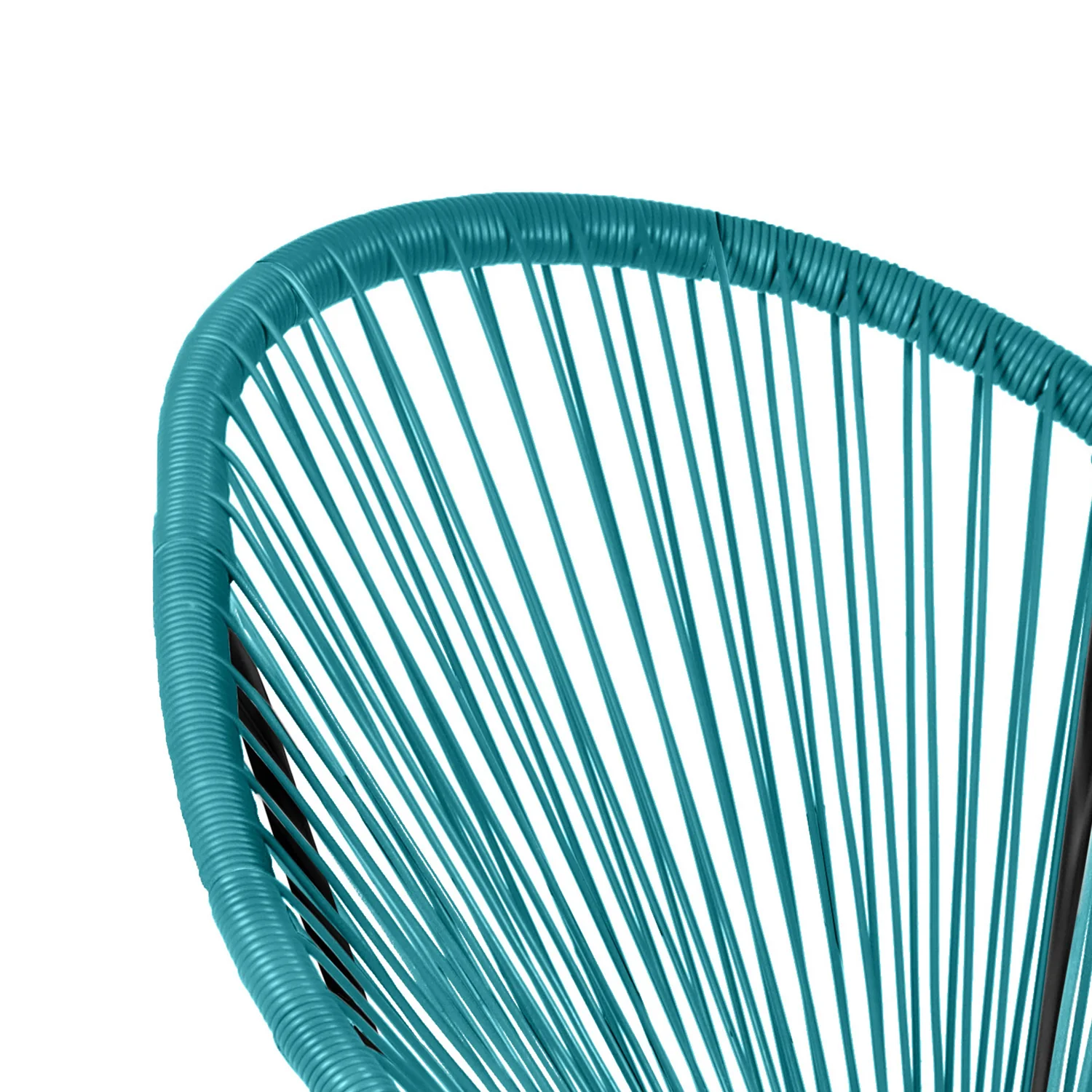 Fauteuil lounge en acier et polyrotin, 72x80xH83CM - ACAPULCO - Image 7