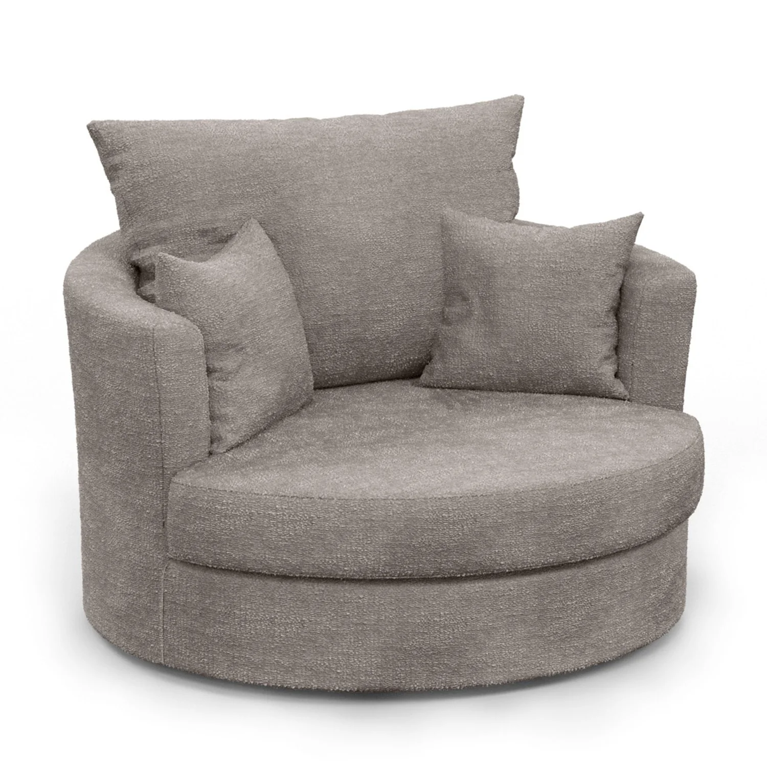 Fauteuil pivotant en velours, D113xH94CM - OLIVIA - Image 16