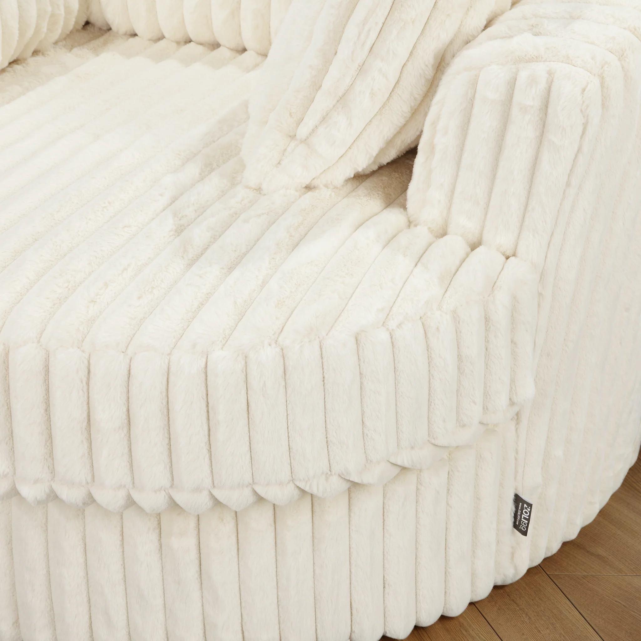 Fauteuil pivotant en velours, D113xH94CM - OLIVIA - Image 30