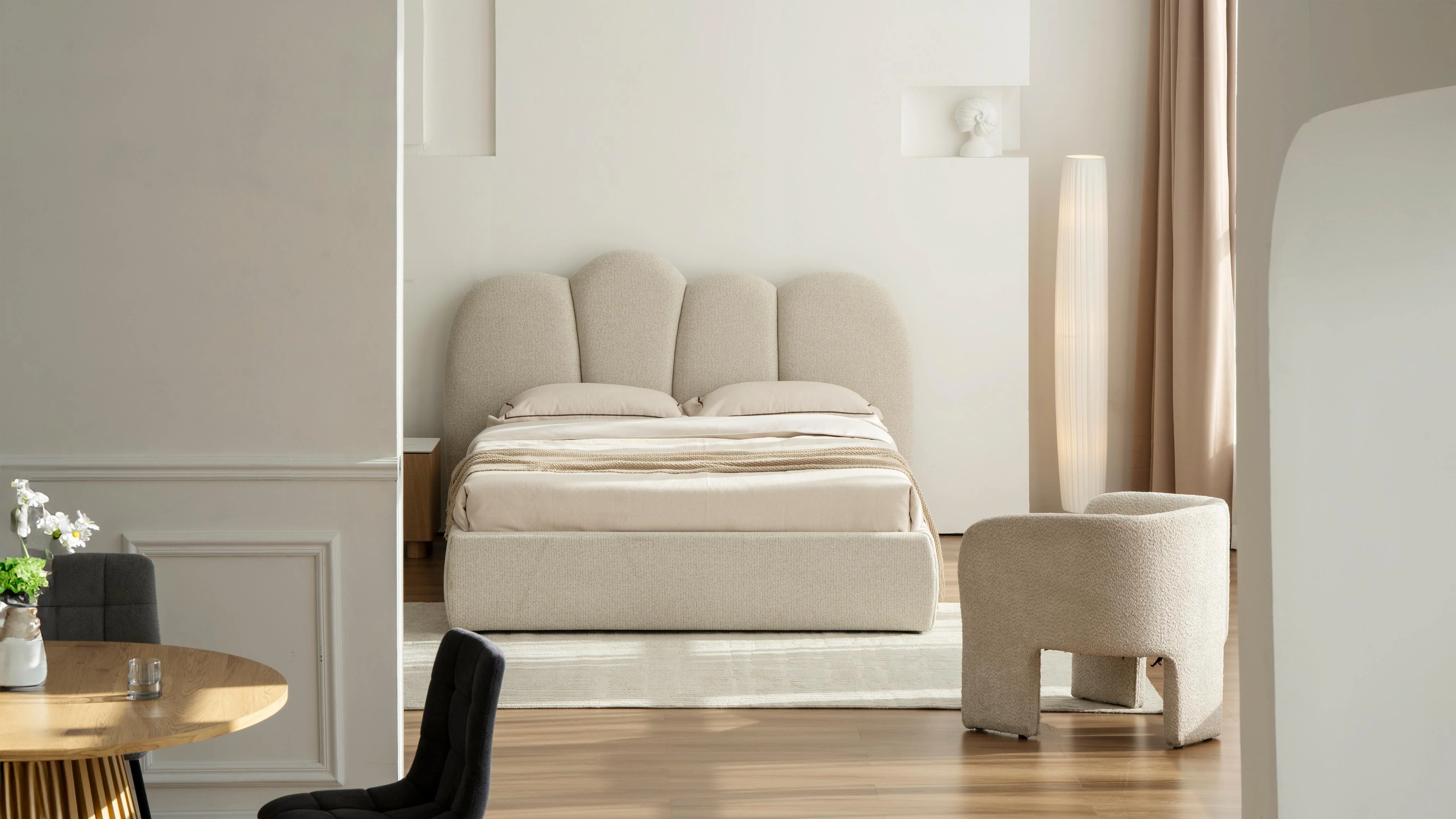 Lit en tissu avec sommier Urban - Image 4