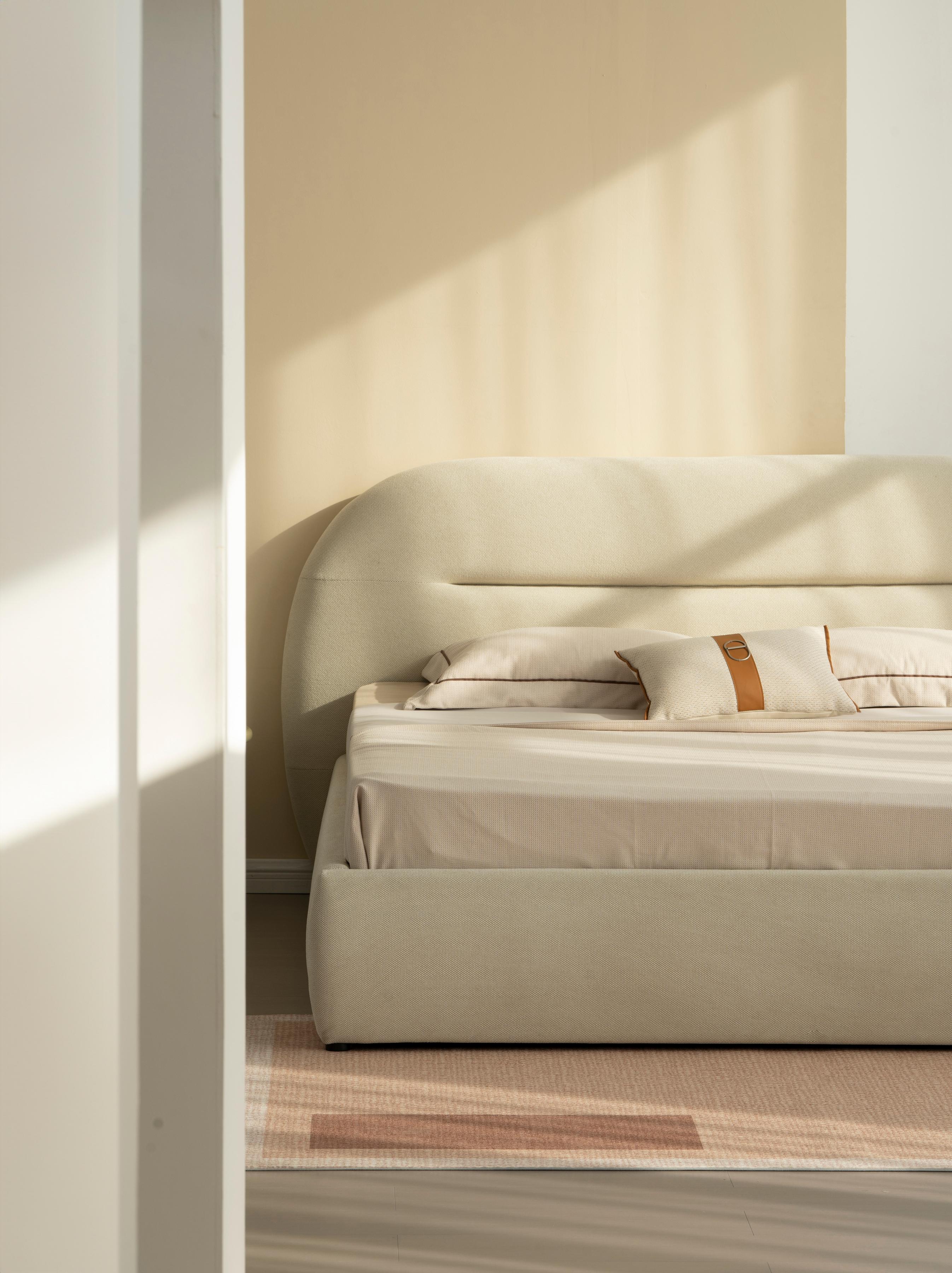 Lit en tissu avec sommier inclus Vernon - Image 10