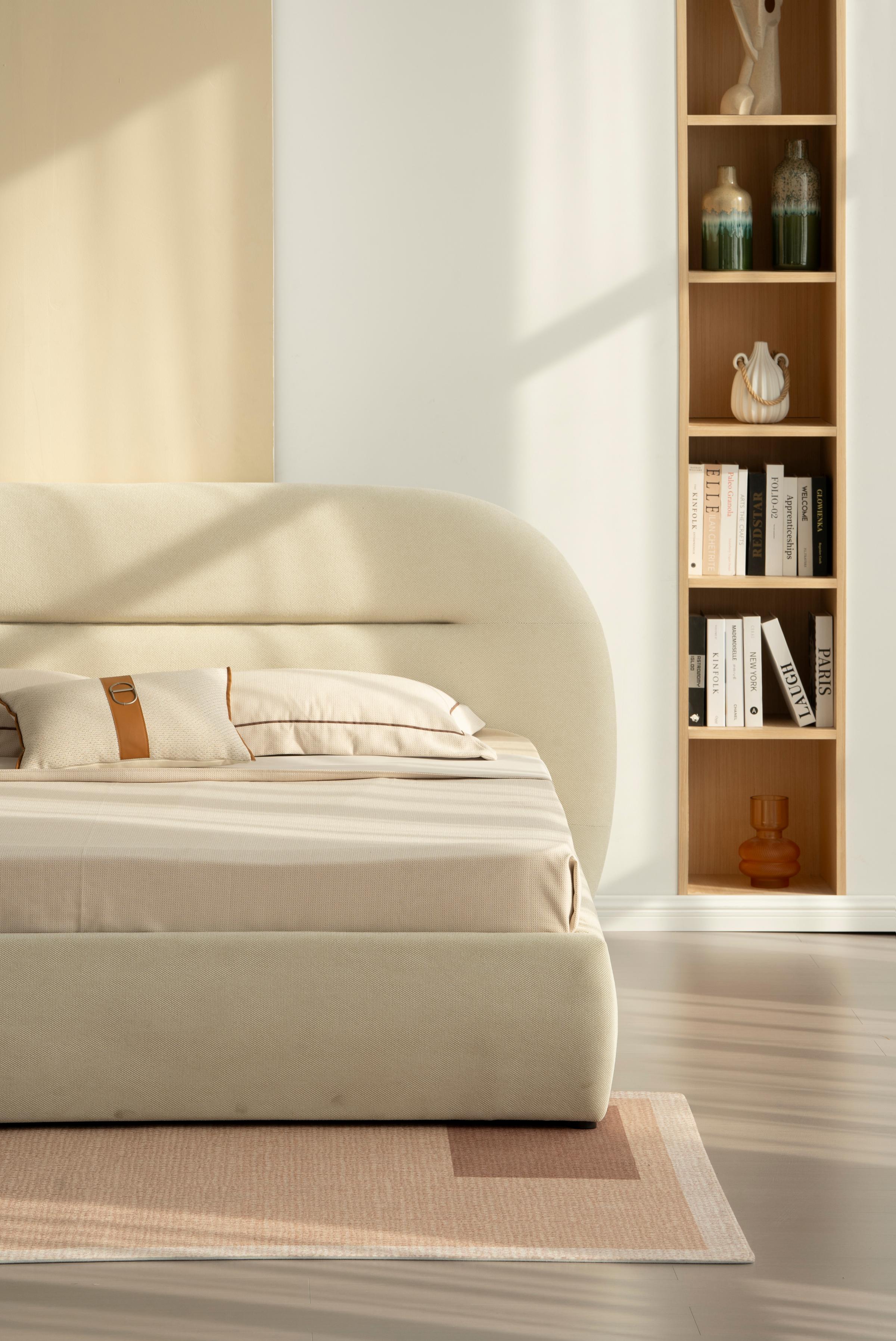 Lit en tissu avec sommier inclus Vernon - Image 11