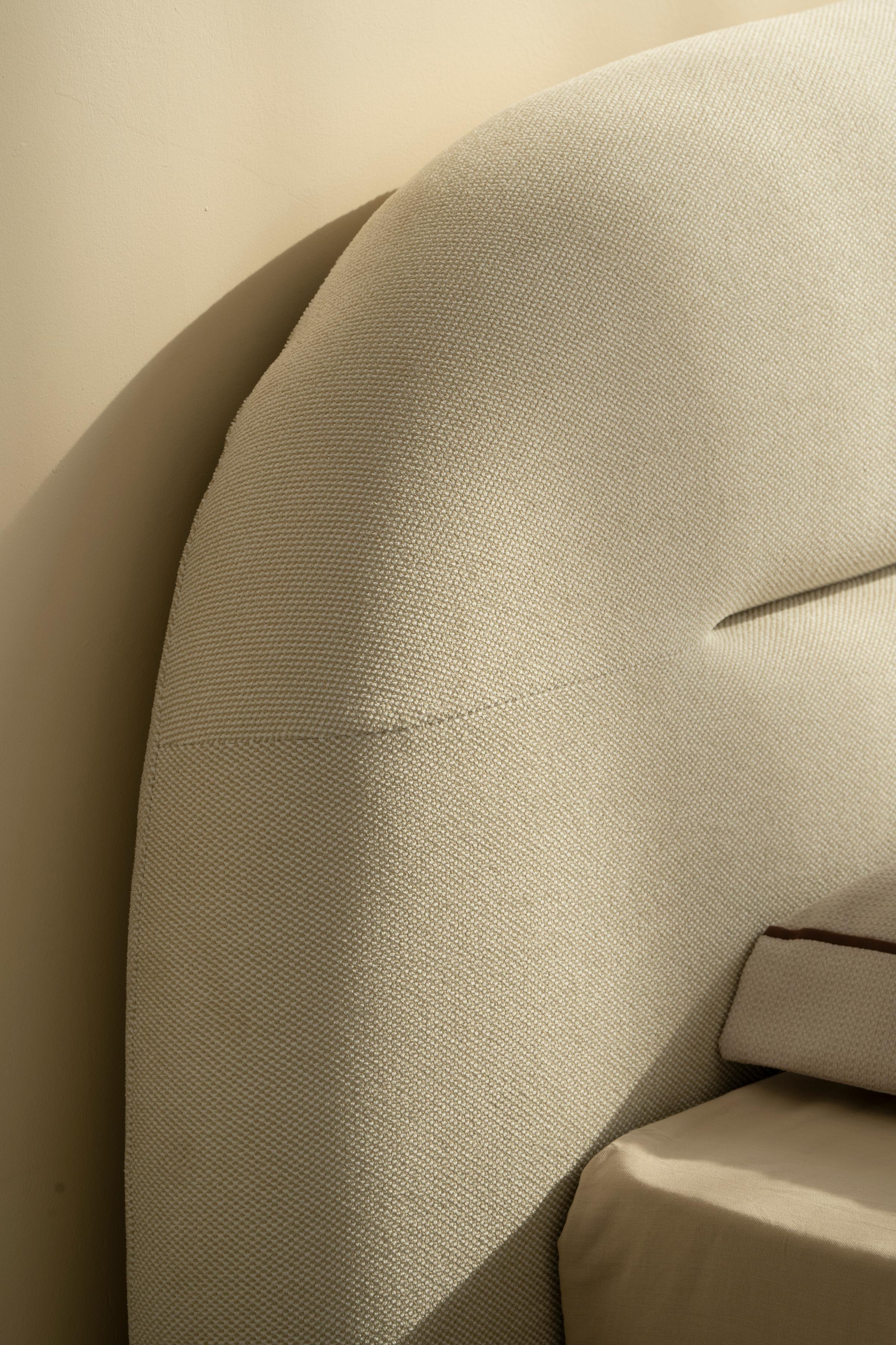 Lit en tissu avec sommier inclus Vernon - Image 12