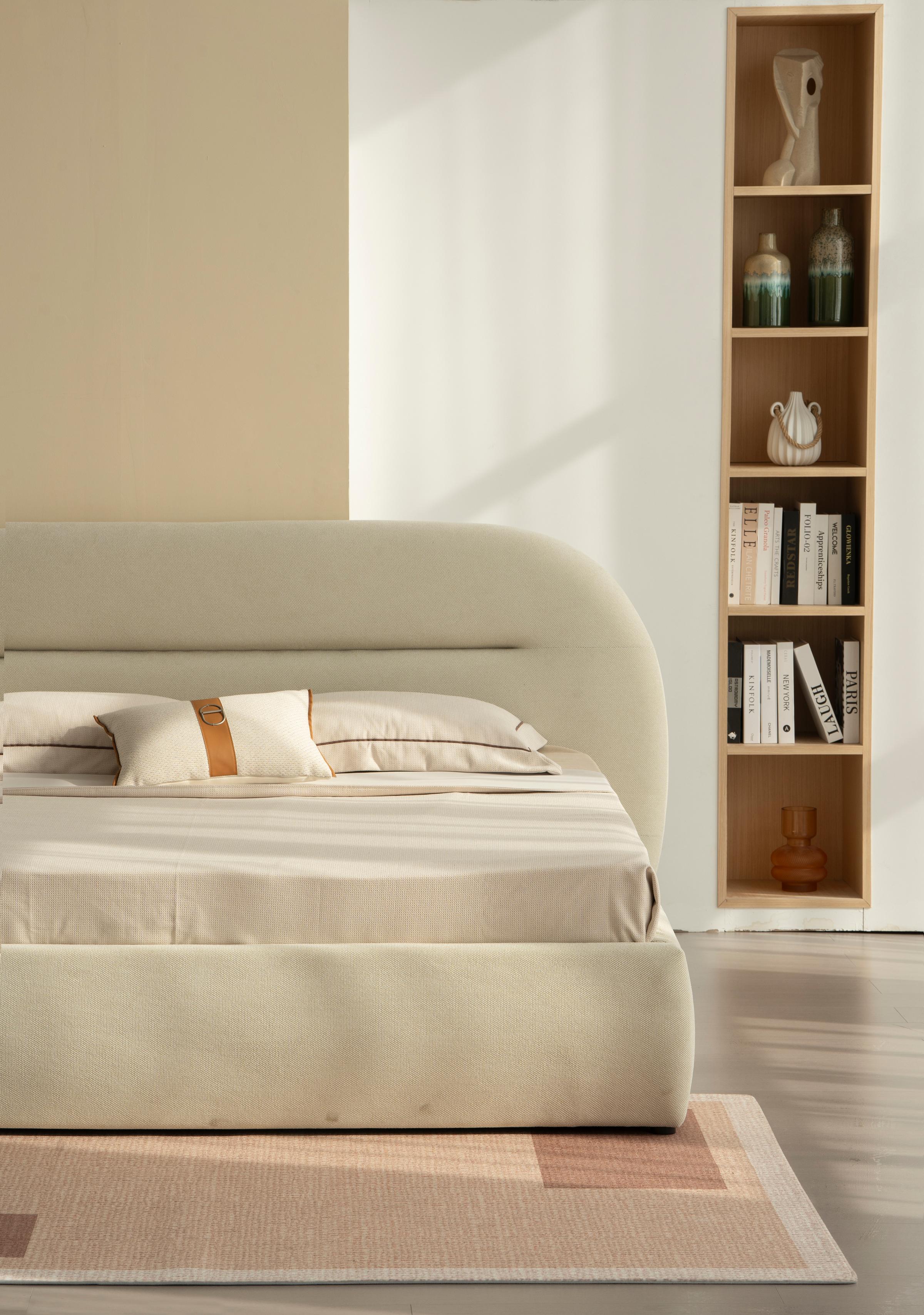 Lit en tissu avec sommier inclus Vernon - Image 15