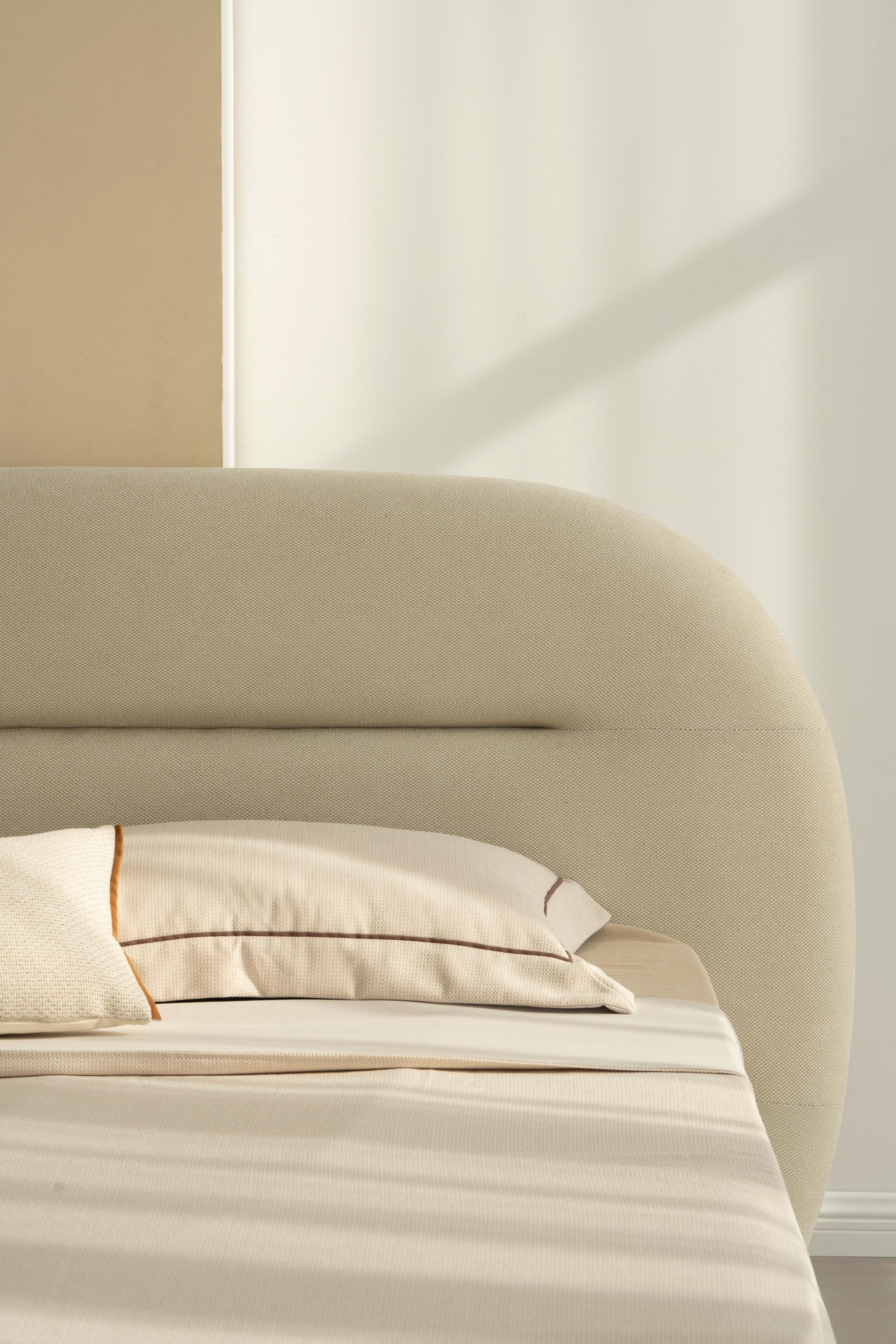 Lit en tissu avec sommier inclus Vernon - Image 16