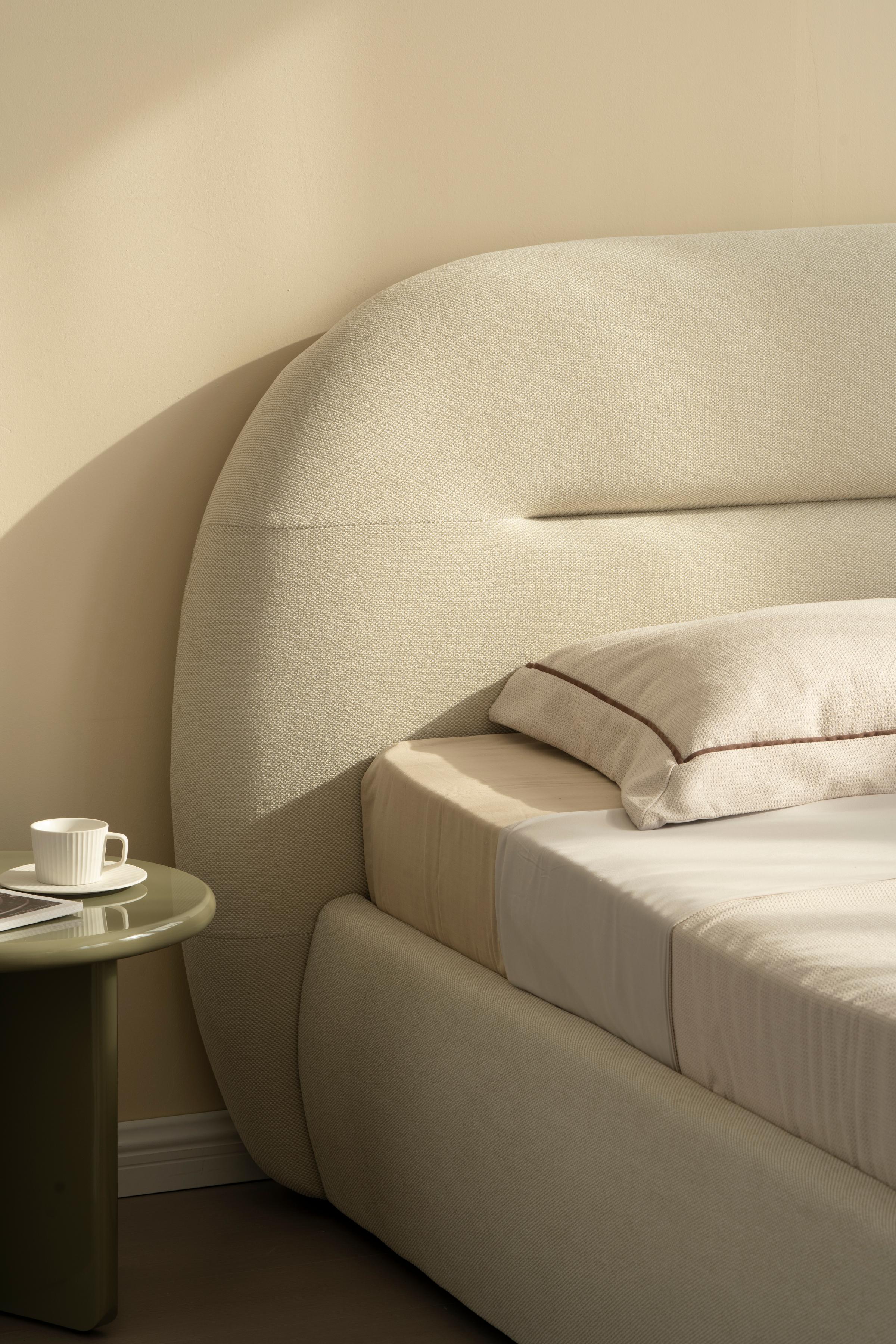 Lit en tissu avec sommier inclus Vernon - Image 17