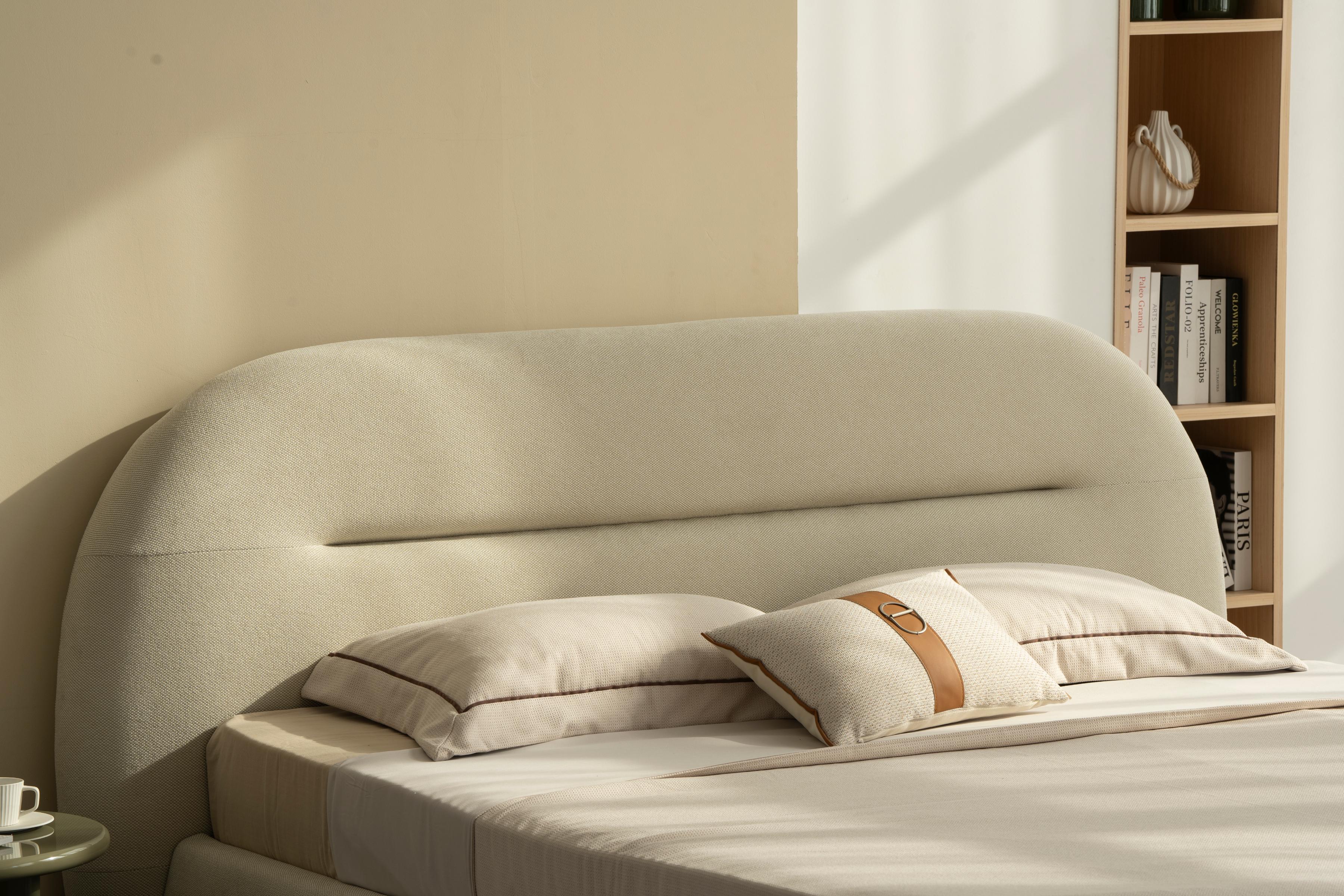 Lit en tissu avec sommier inclus Vernon - Image 19