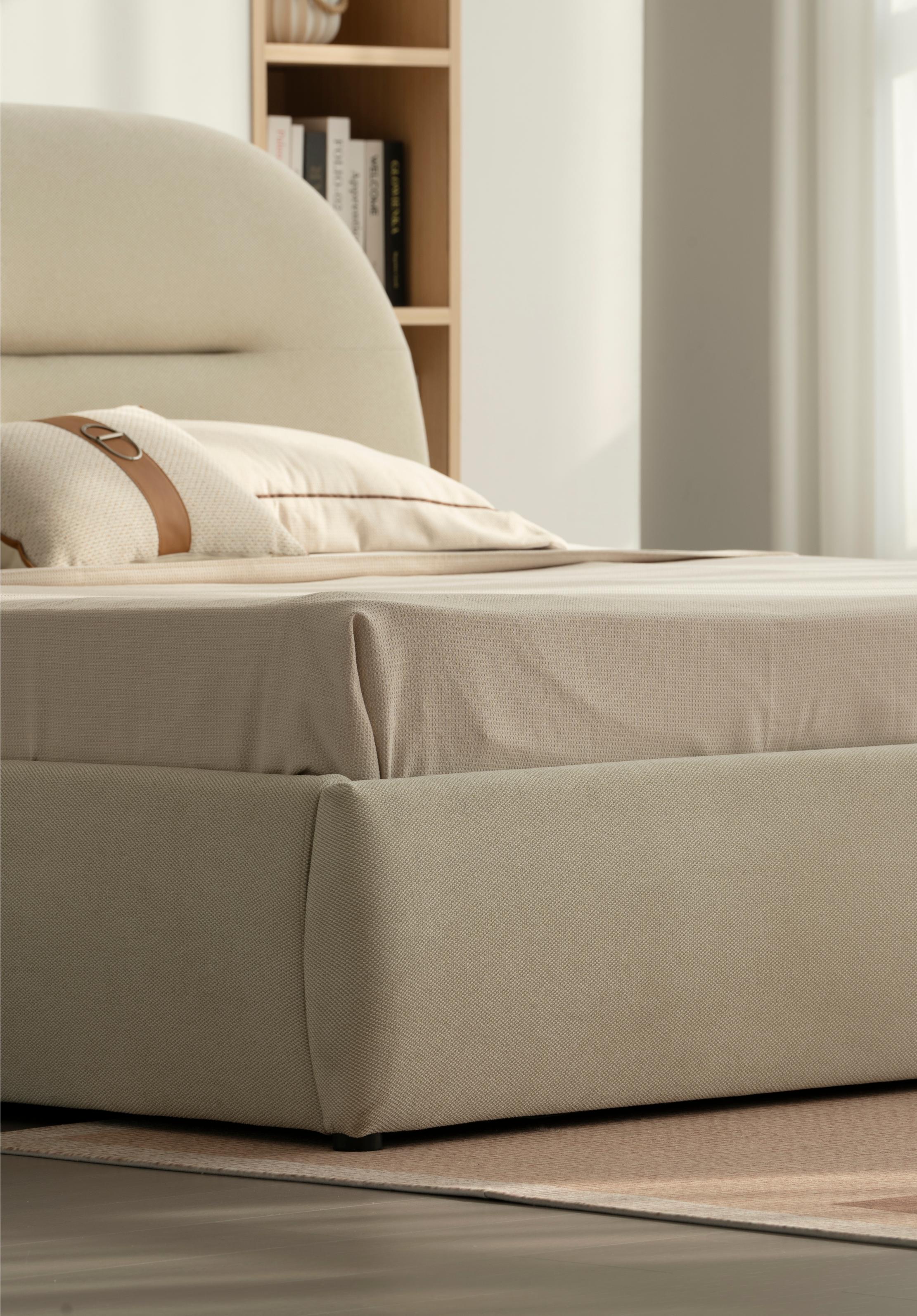 Lit en tissu avec sommier inclus Vernon - Image 20