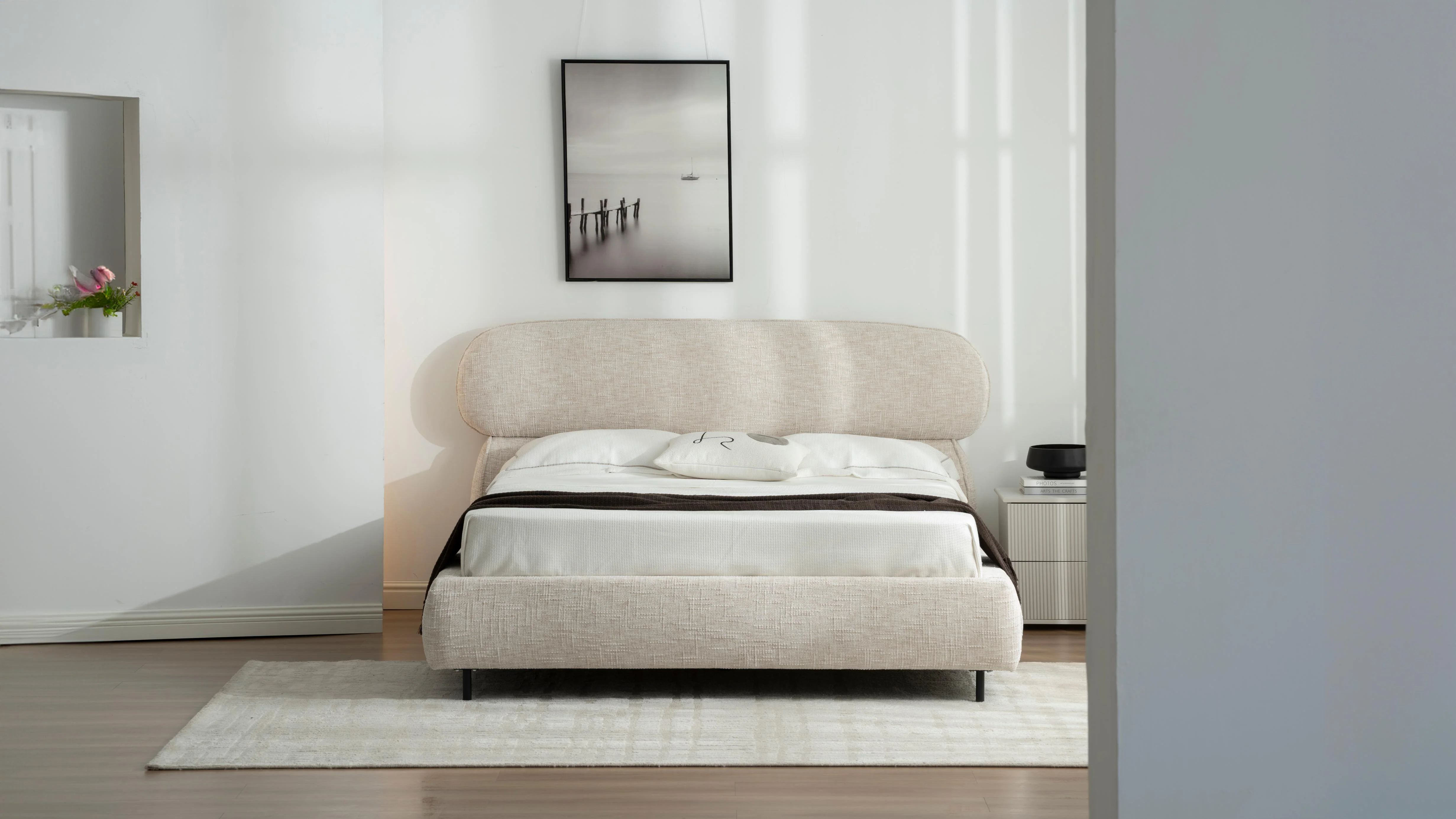 Lit en tissu avec sommier inclus Emilie - Image 15