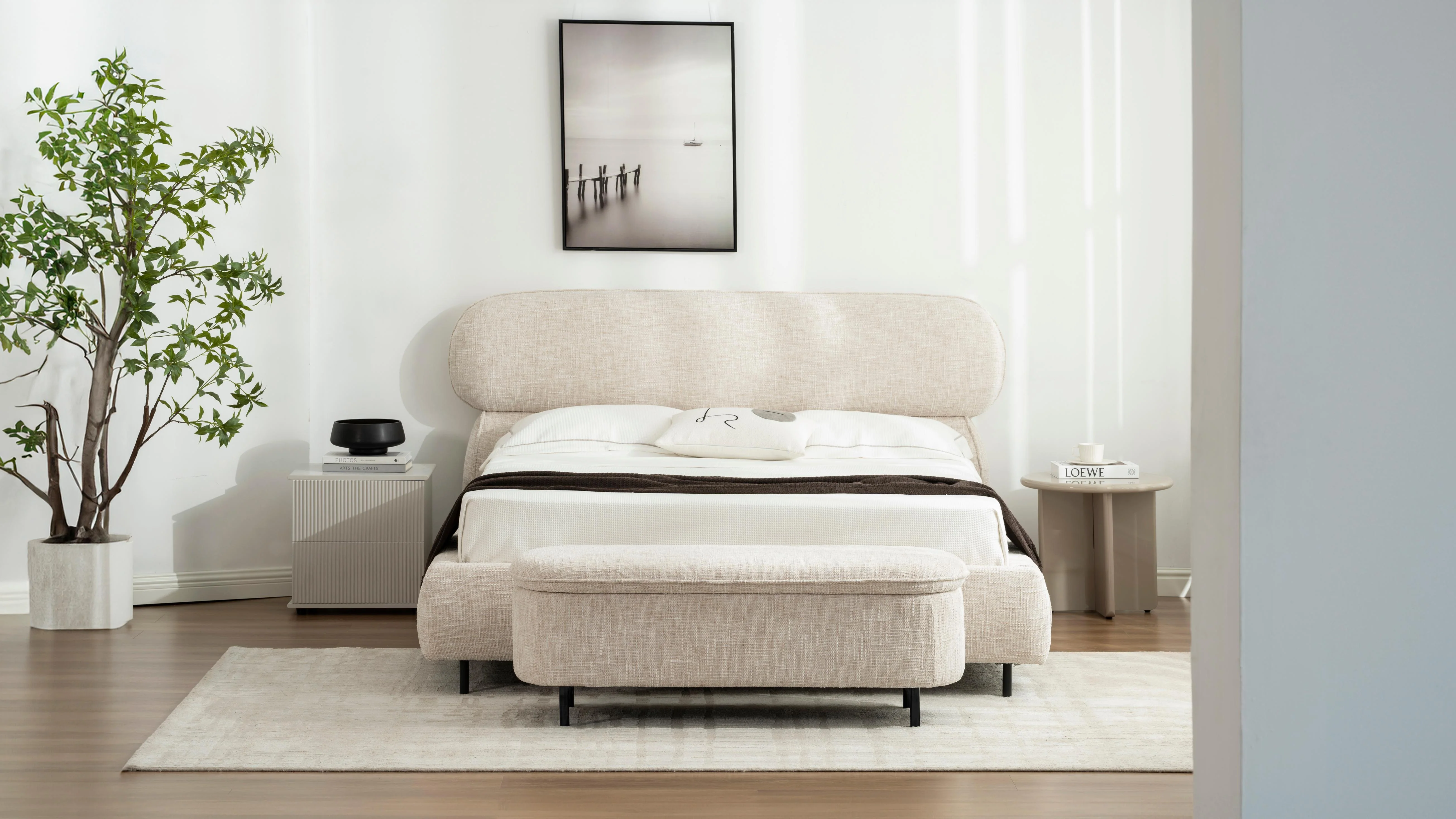 Lit en tissu avec sommier inclus Emilie - Image 16