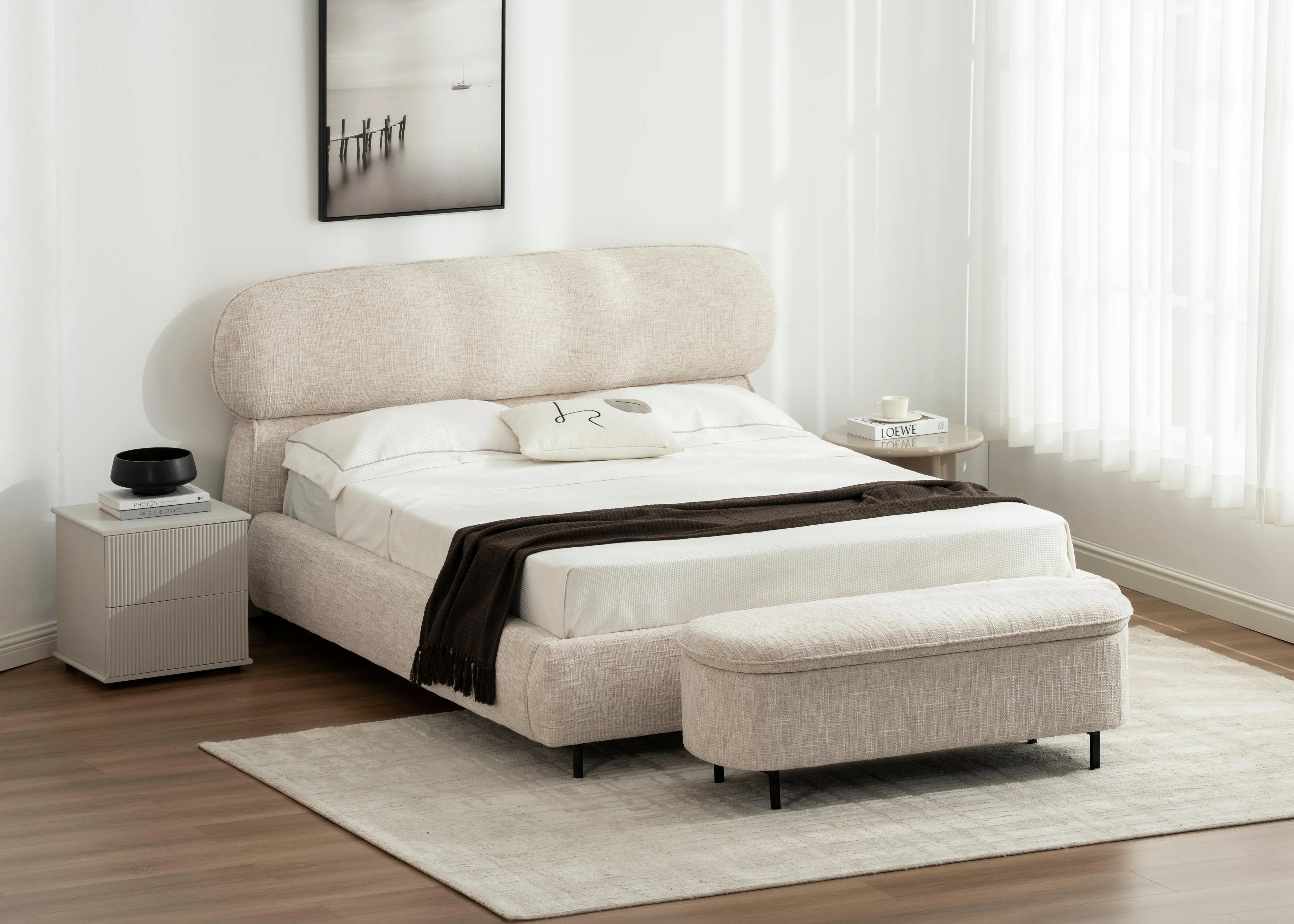 Lit en tissu avec sommier inclus Emilie - Image 18