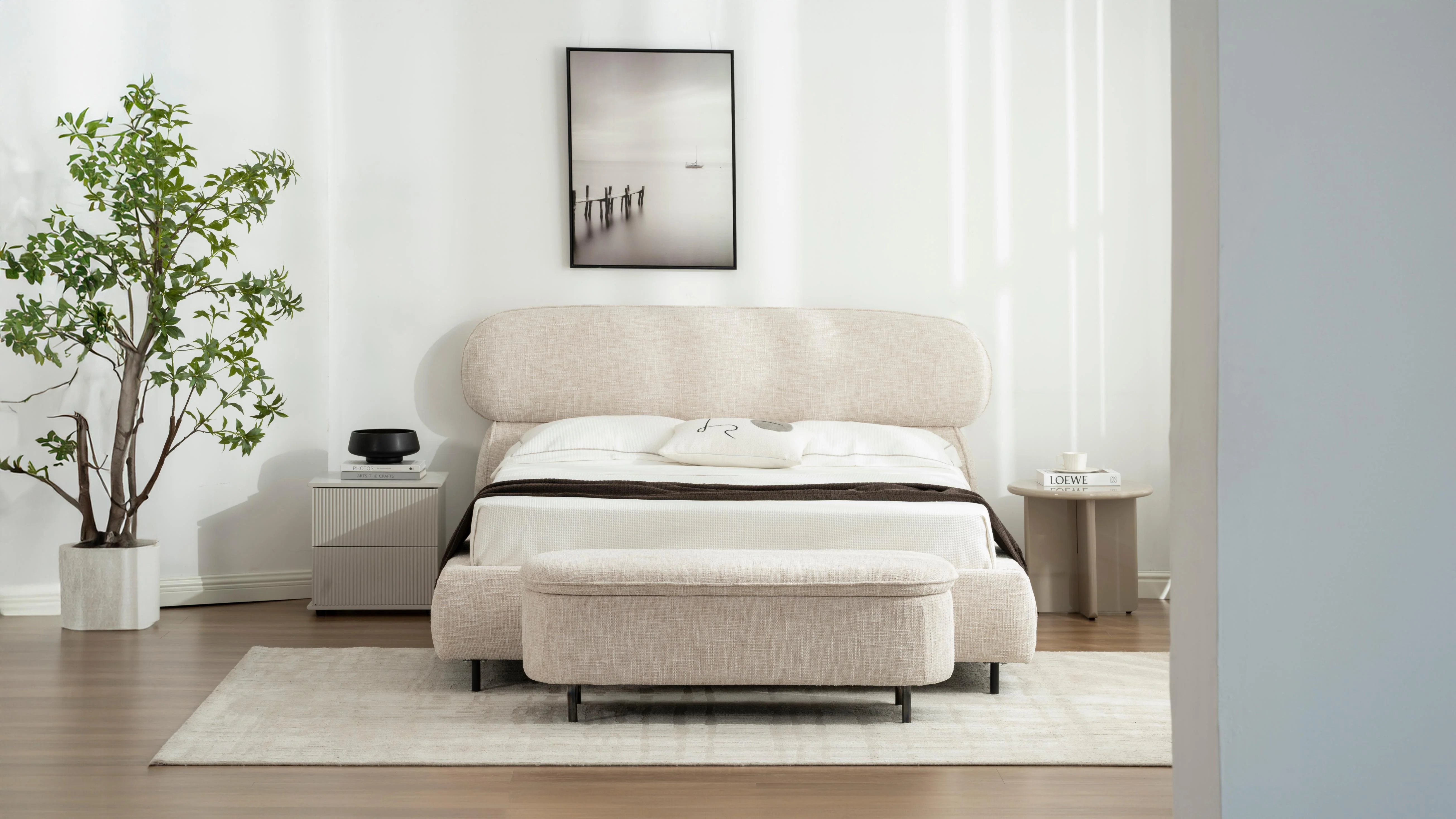 Lit en tissu avec sommier inclus Emilie - Image 19