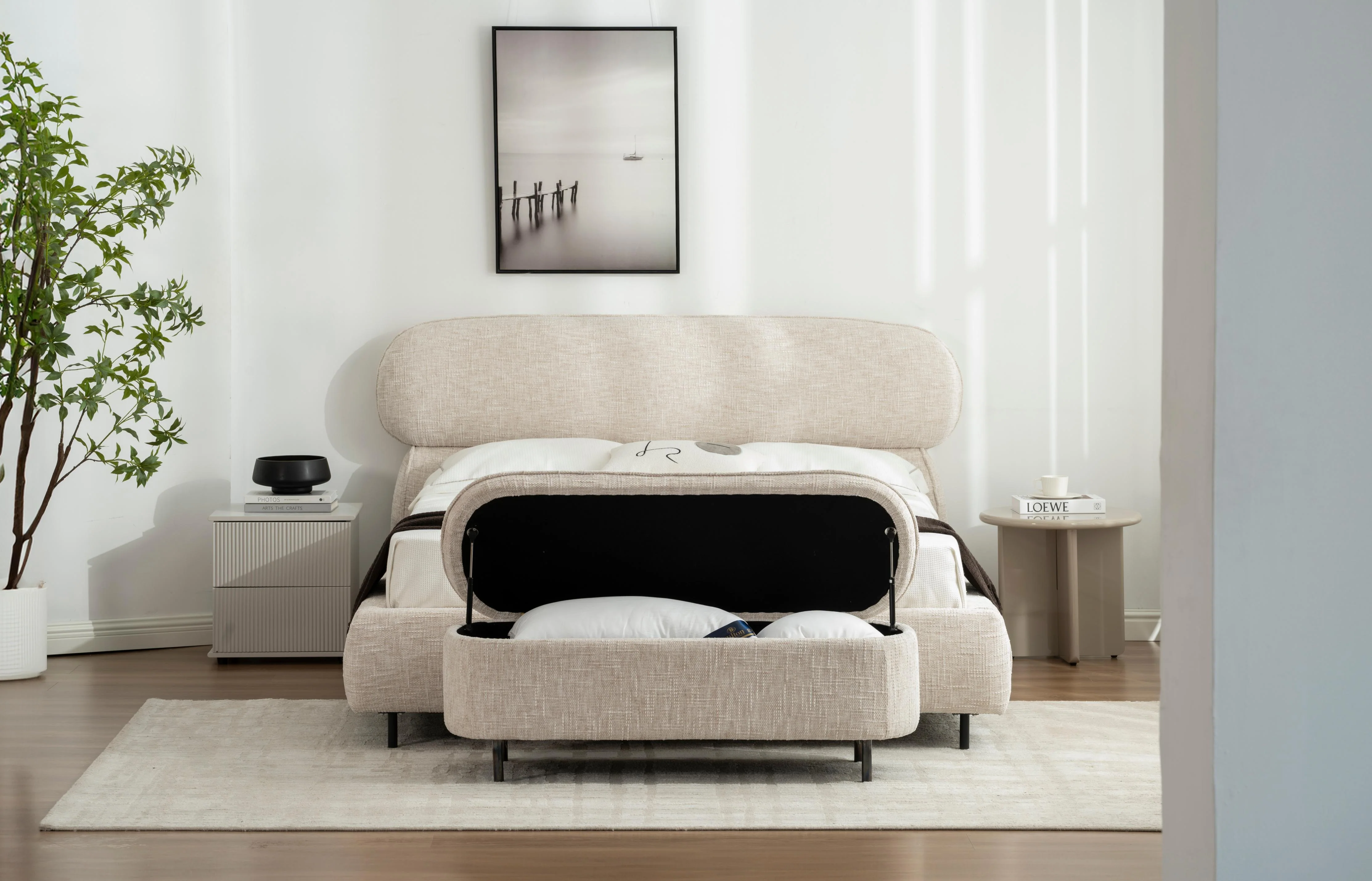 Lit en tissu avec sommier inclus Emilie - Image 20