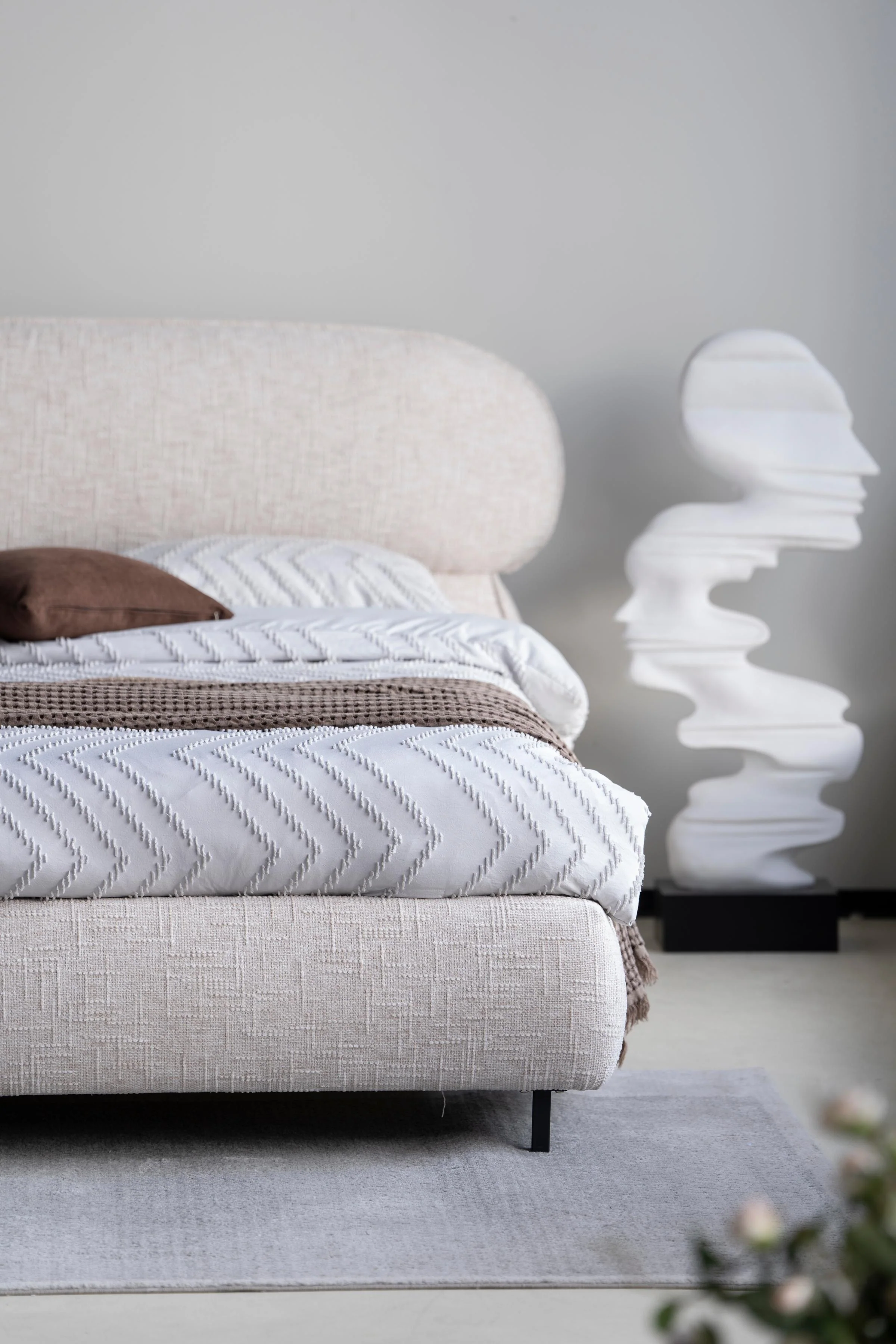 Lit en tissu avec sommier inclus Emilie - Image 5