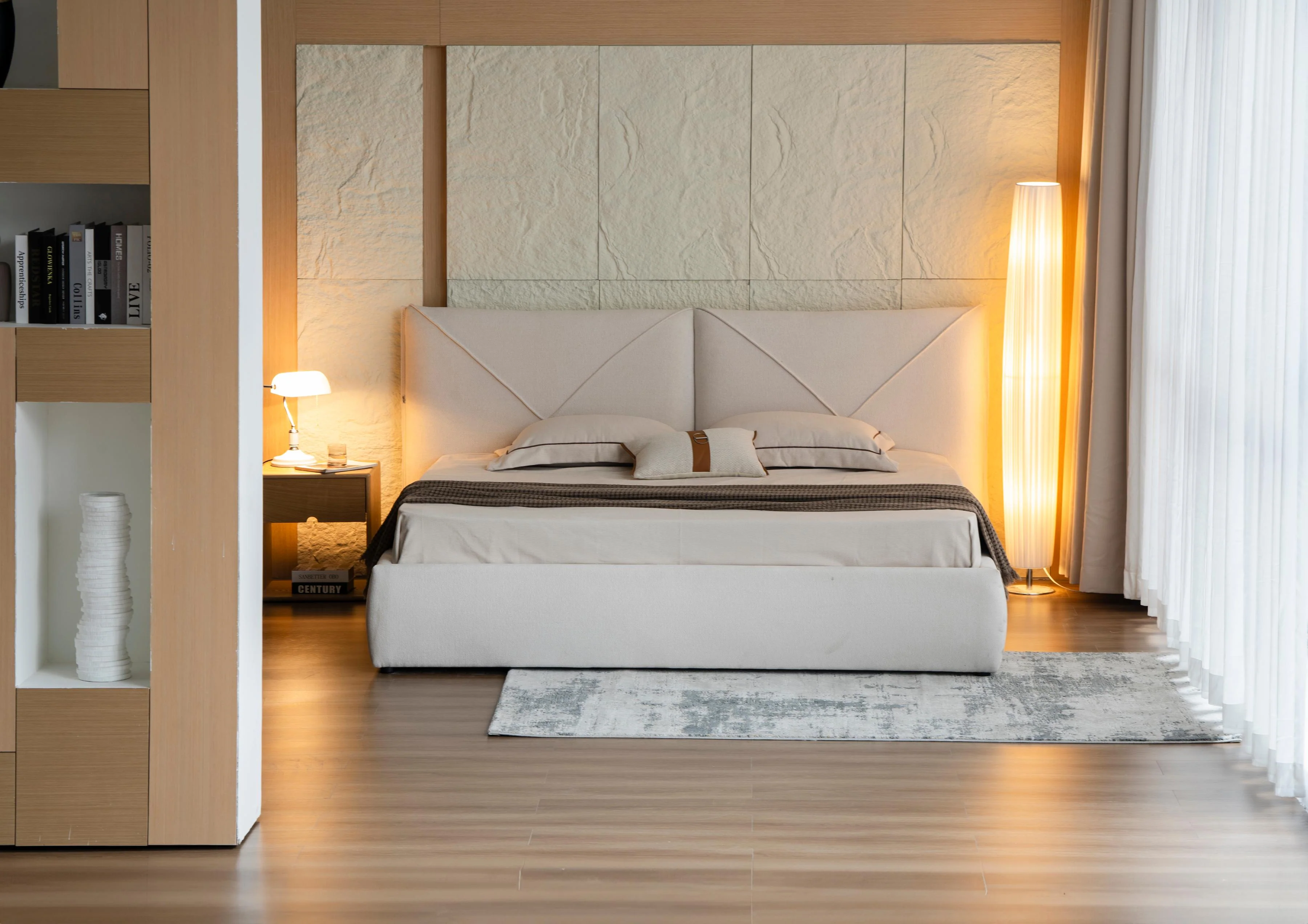 Lit en tissu avec sommier KuBo - Image 3