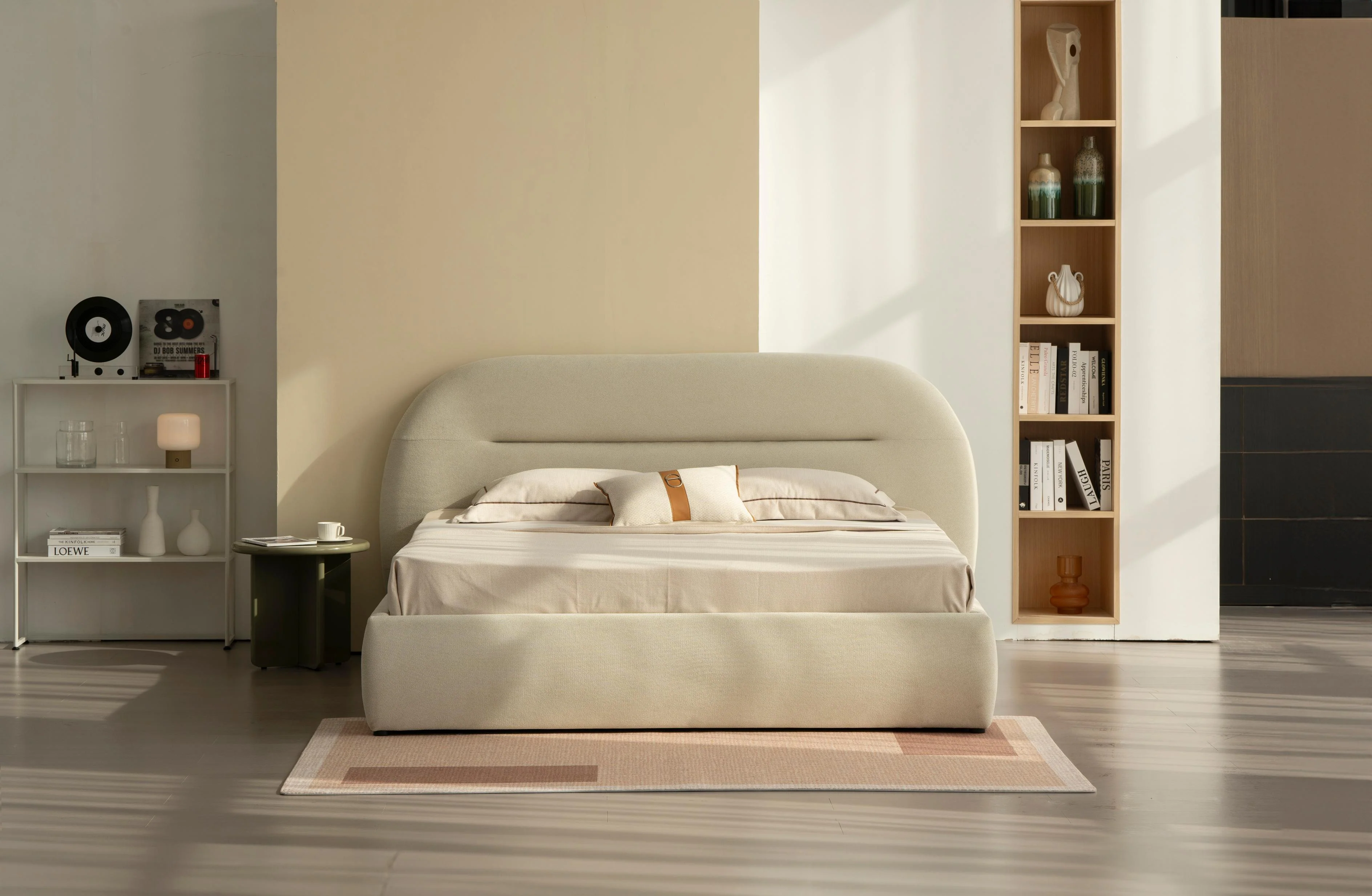 Lit en tissu avec sommier inclus Vernon - Image 6