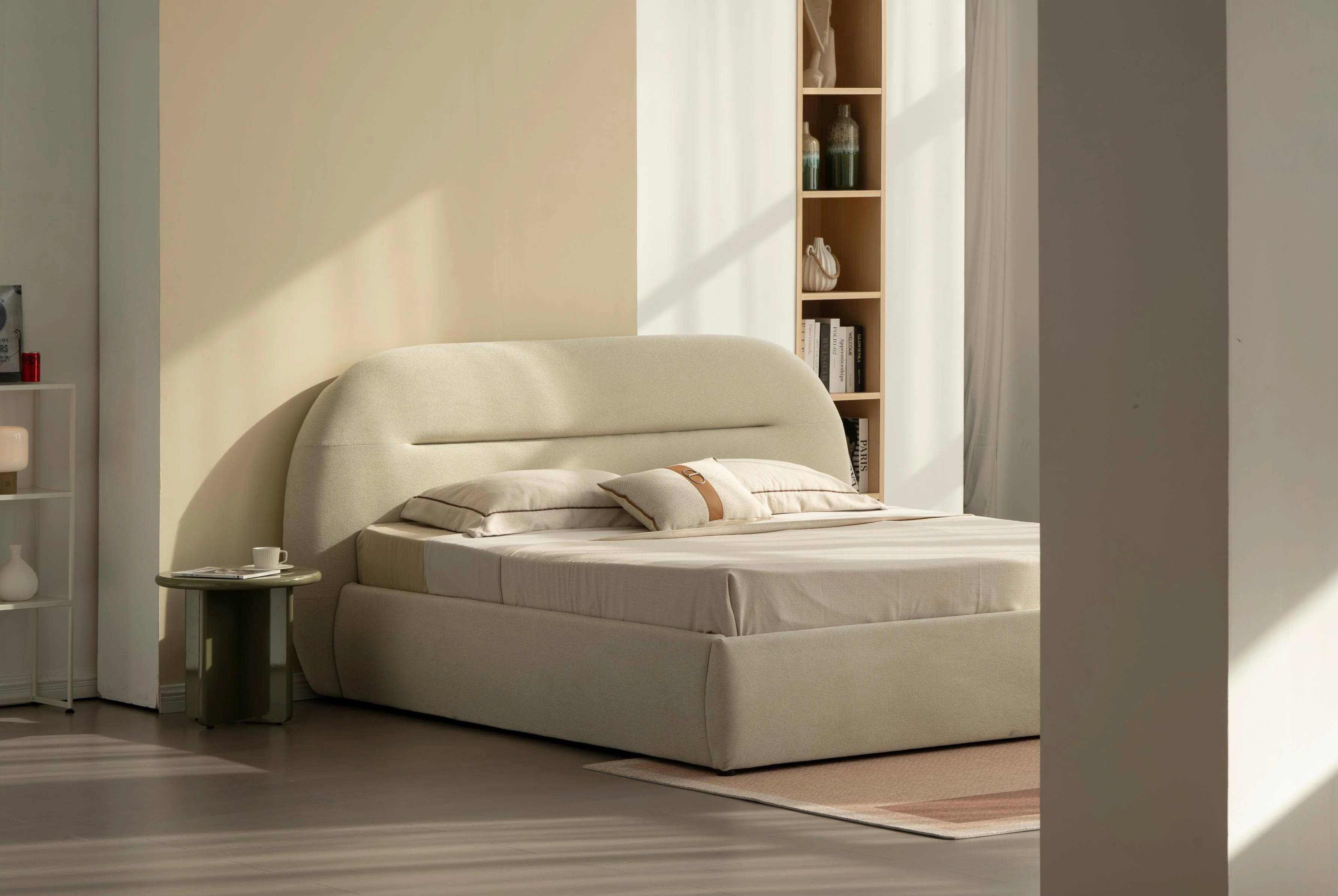 Lit en tissu avec sommier inclus Vernon - Image 7