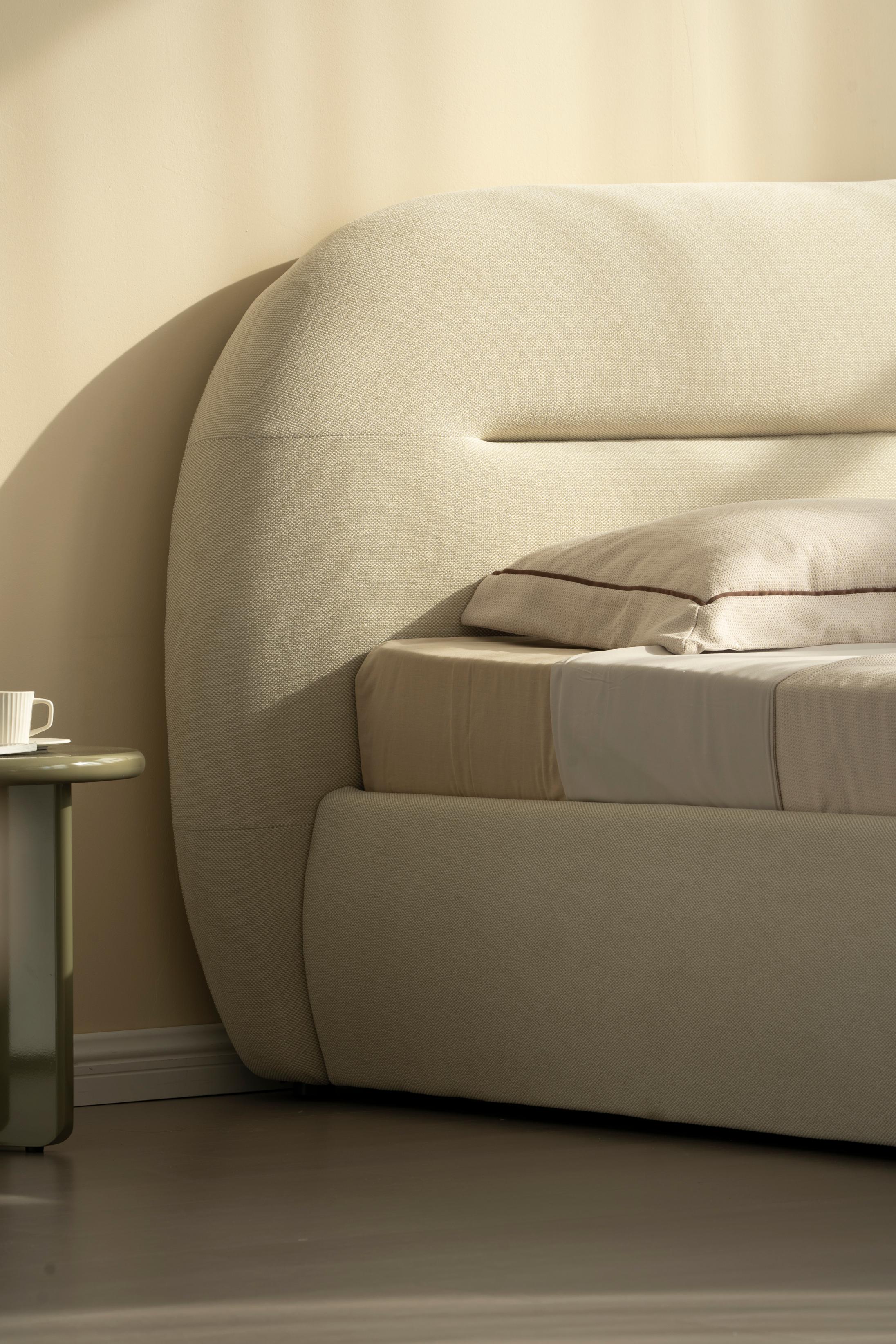 Lit en tissu avec sommier inclus Vernon - Image 8