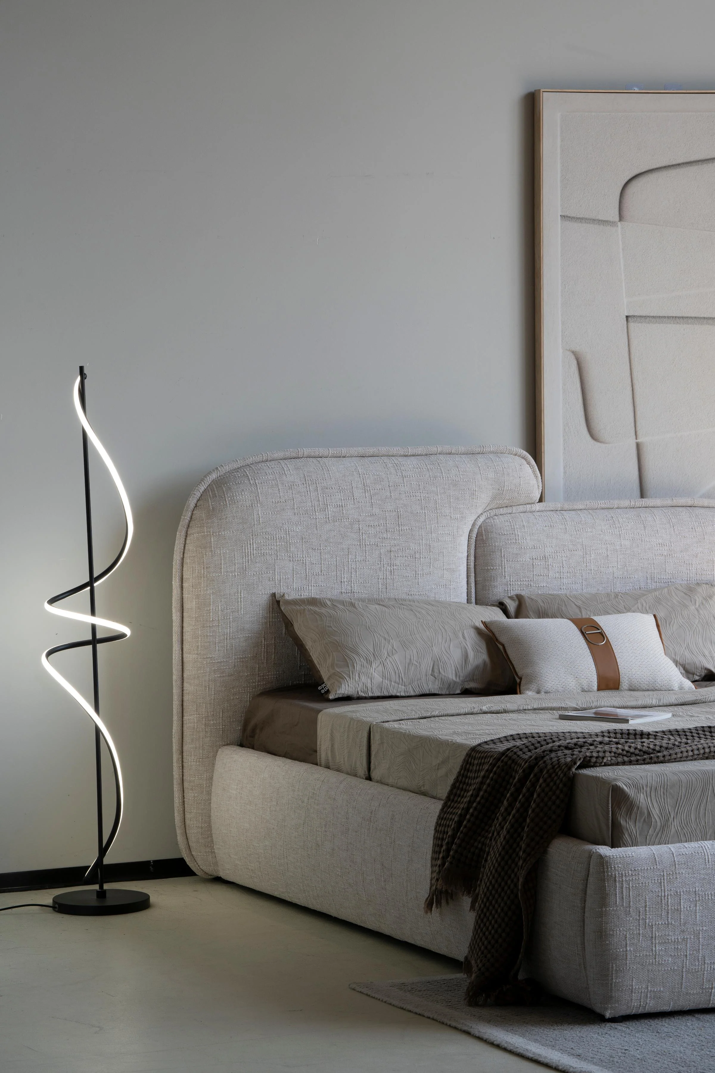 Lit avec sommier en tissu anti tâche -Mont Blanc - Image 13