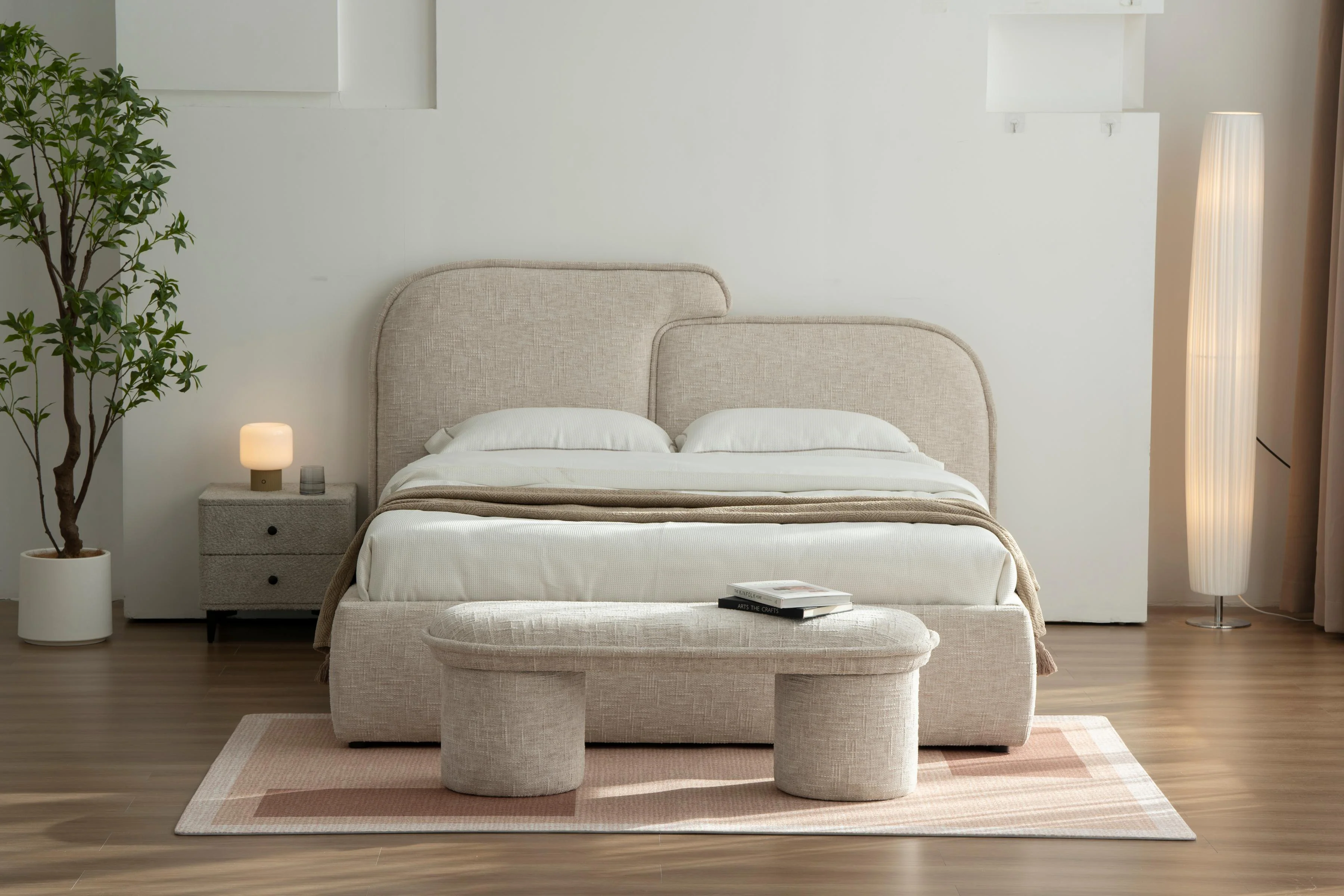 Lit avec sommier en tissu anti tâche -Mont Blanc - Image 3