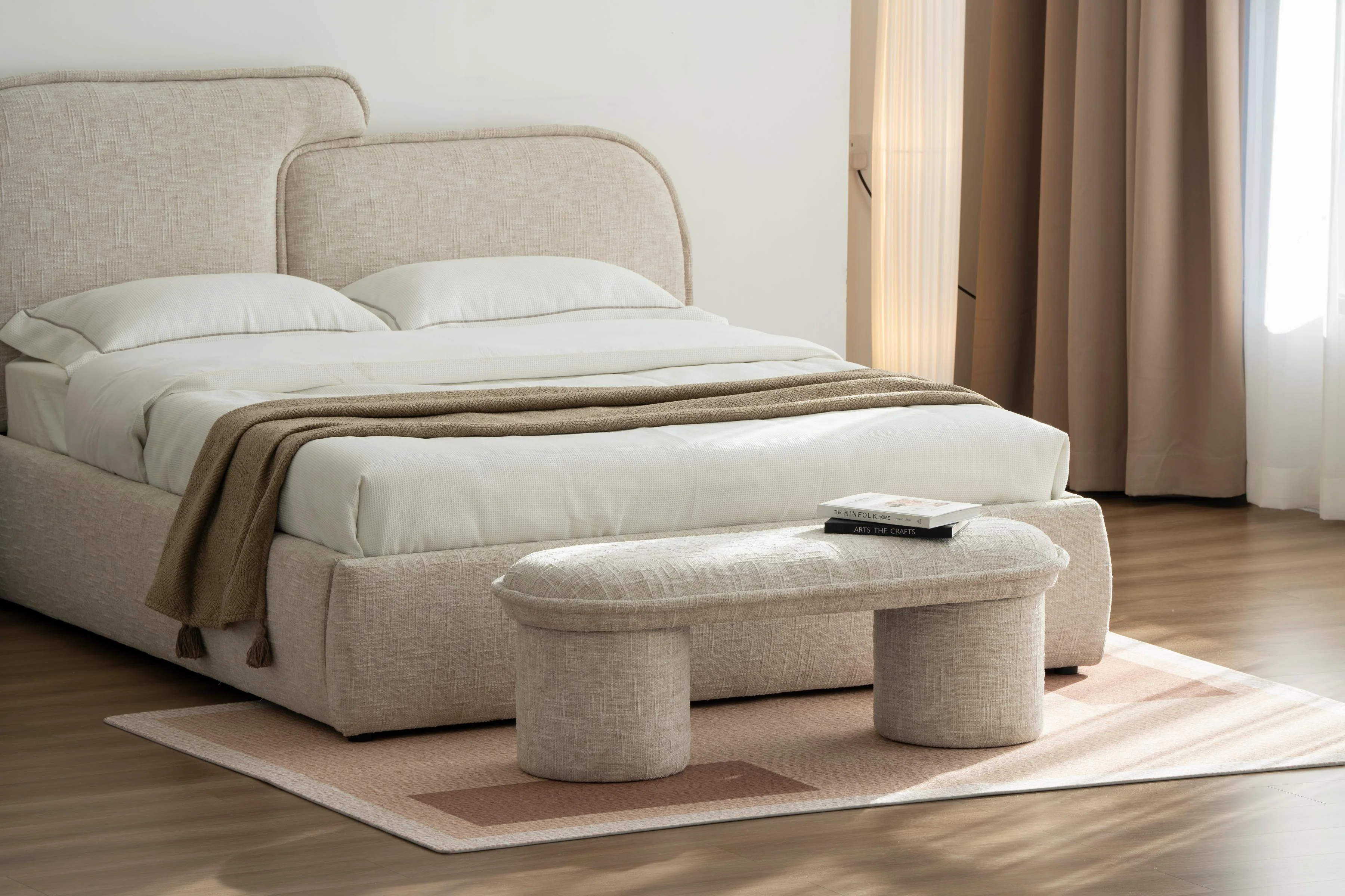 Lit avec sommier en tissu anti tâche -Mont Blanc - Image 4