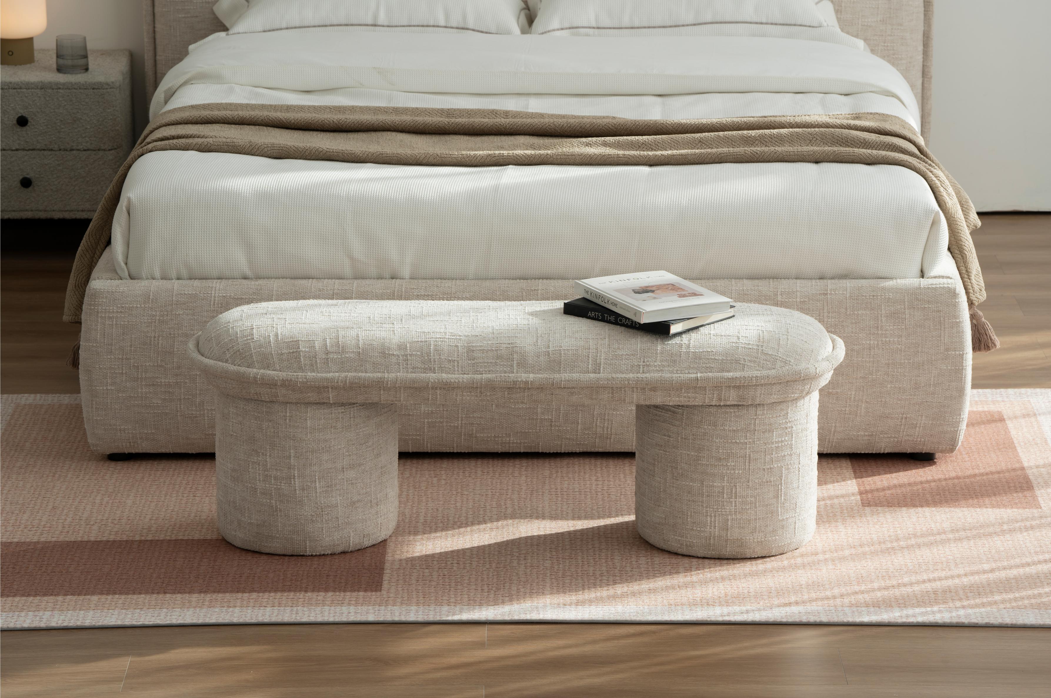 Lit avec sommier en tissu anti tâche -Mont Blanc - Image 5