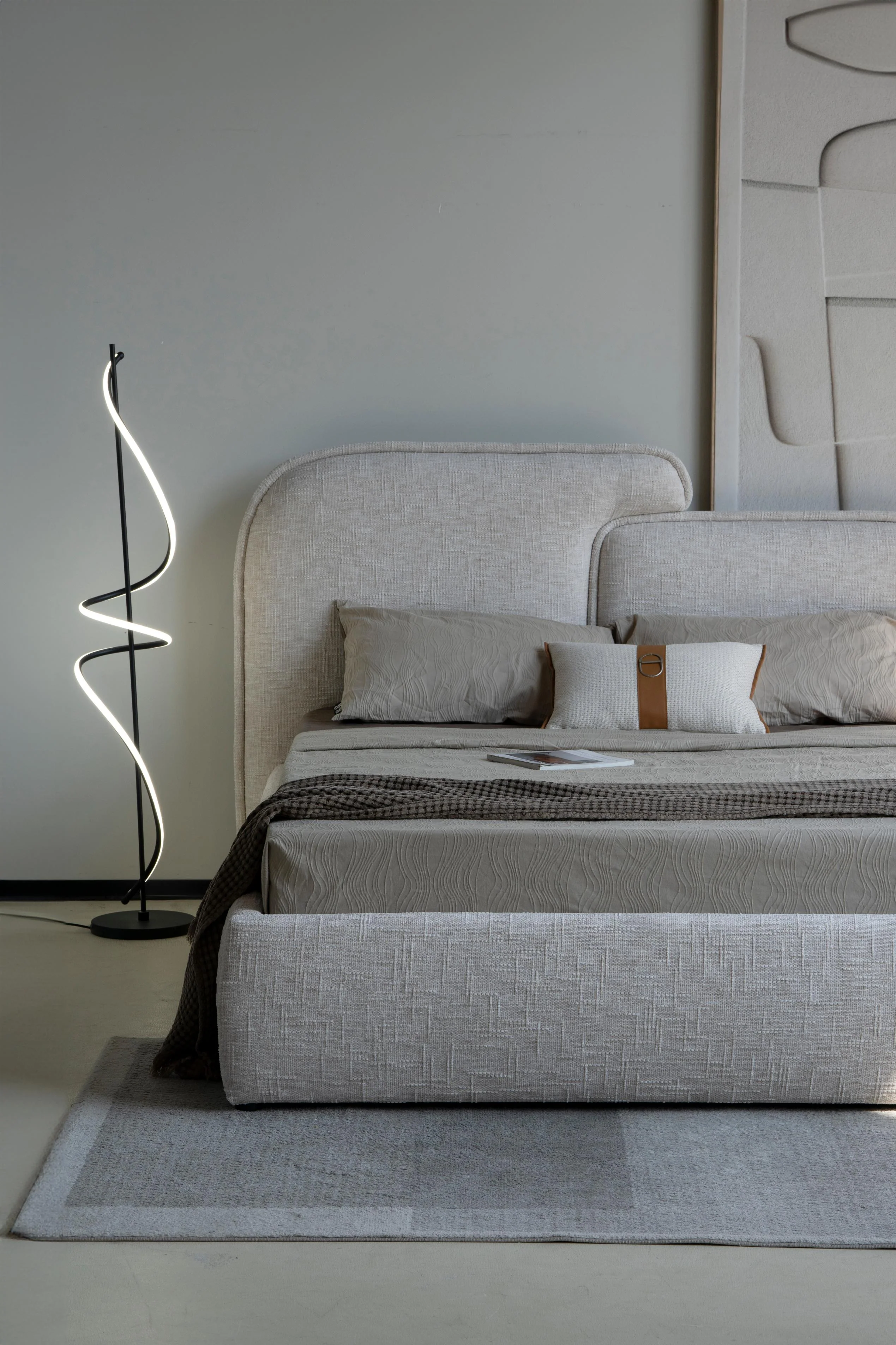 Lit avec sommier en tissu anti tâche -Mont Blanc - Image 8