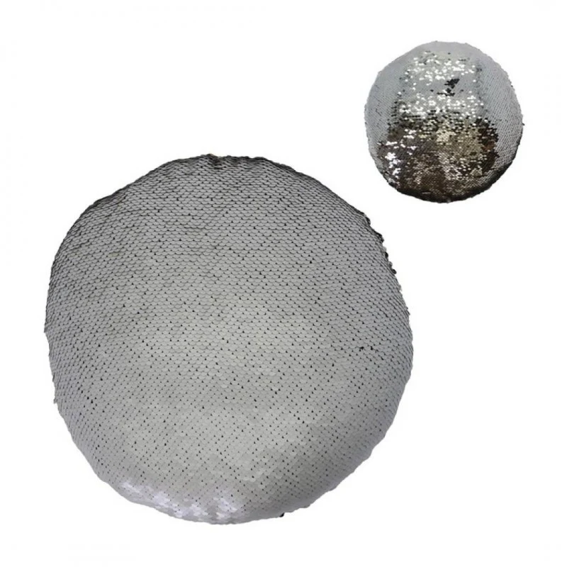 Lot de 2 MERMAID coussins sequin ronds pailletés D30 - Image 3