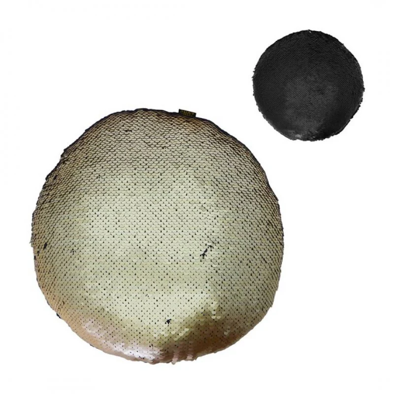 Lot de 2 MERMAID coussins sequin ronds pailletés D30 - Image 4