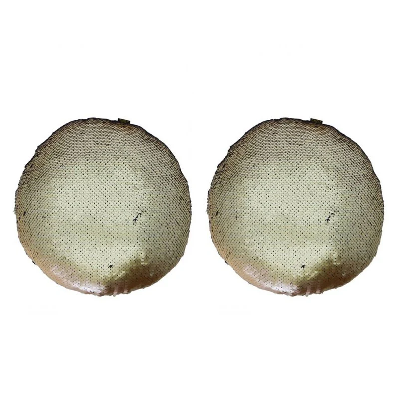 Lot de 2 MERMAID coussins sequin ronds pailletés D30 - Image 8