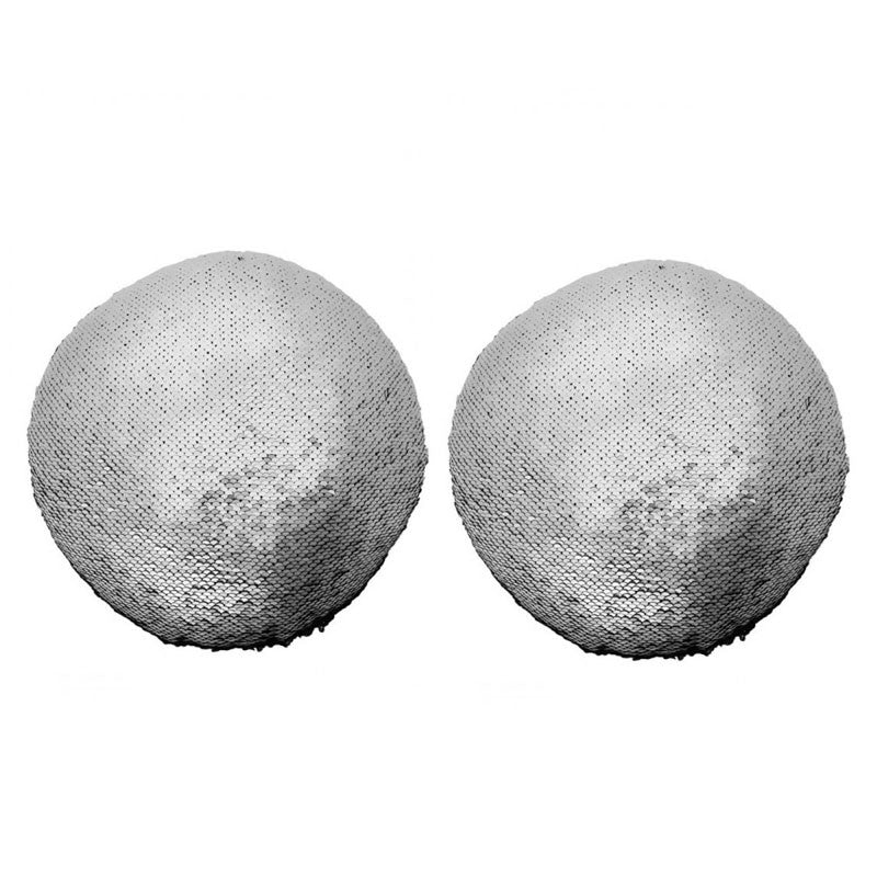 Lot de 2 MERMAID coussins sequin ronds pailletés D30 - Image 9