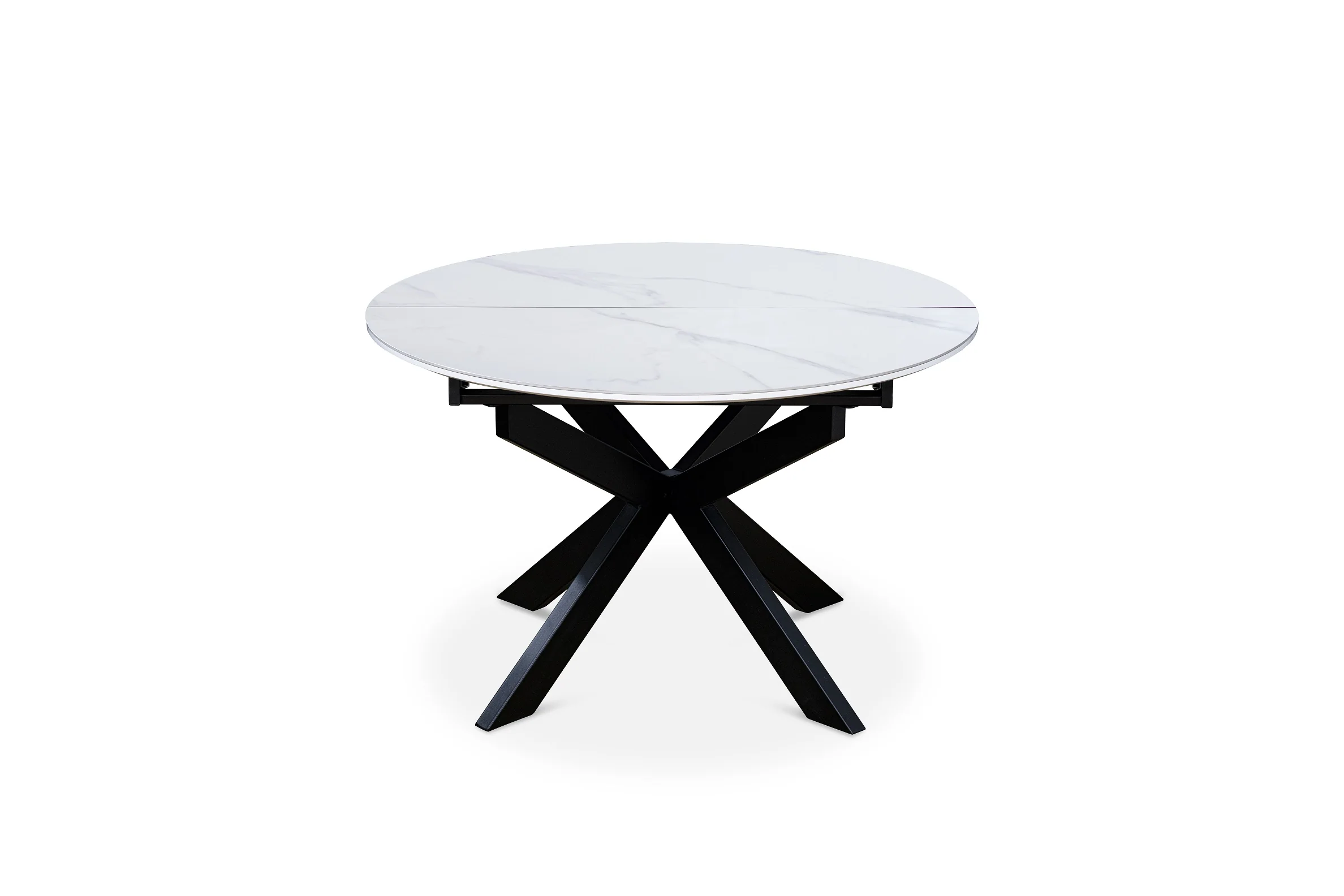 Table à manger ronde extensible avec plateau en céramique, D120-150XH76CM - PILAR - Image 11