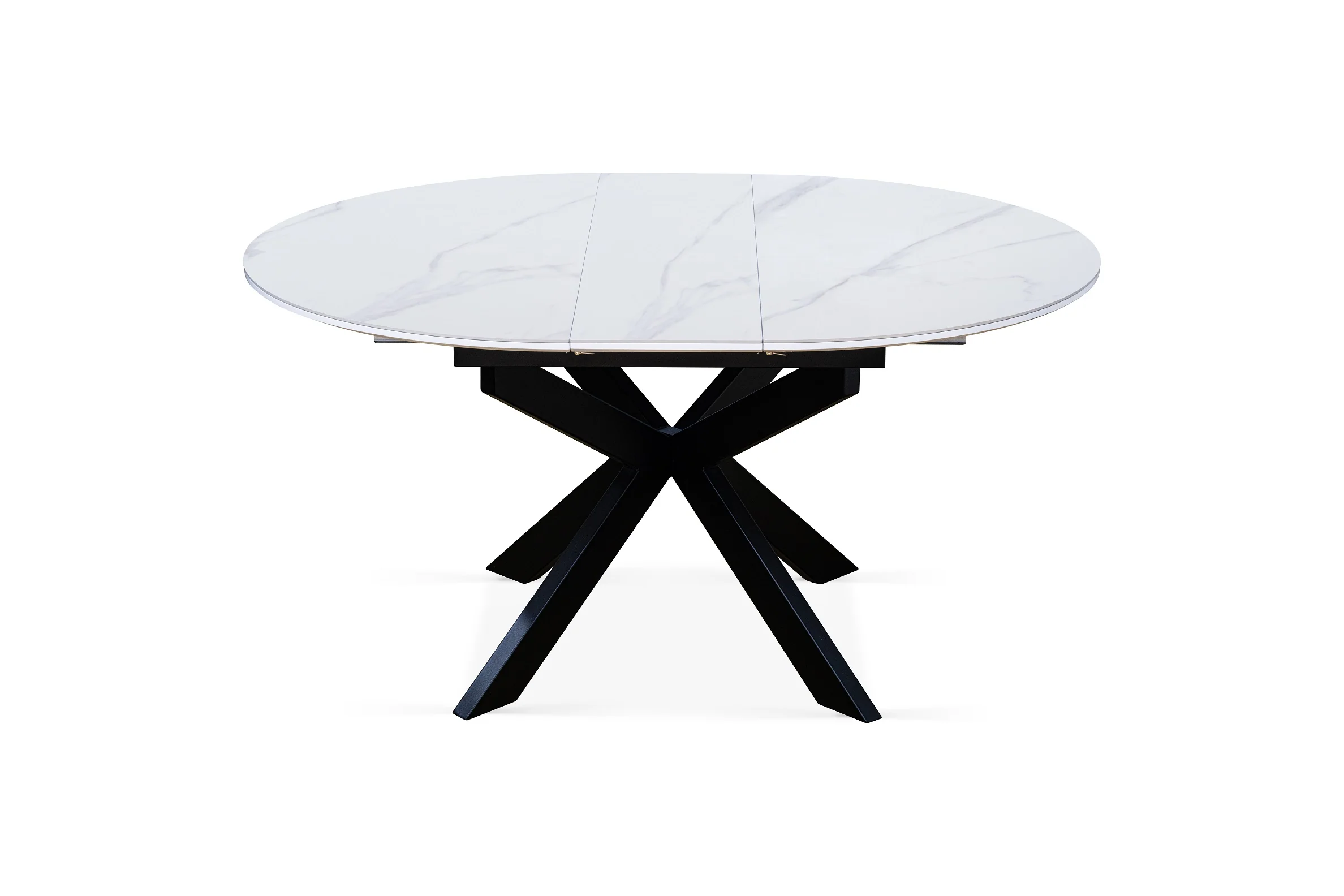 Table à manger ronde extensible avec plateau en céramique, D120-150XH76CM - PILAR - Image 12