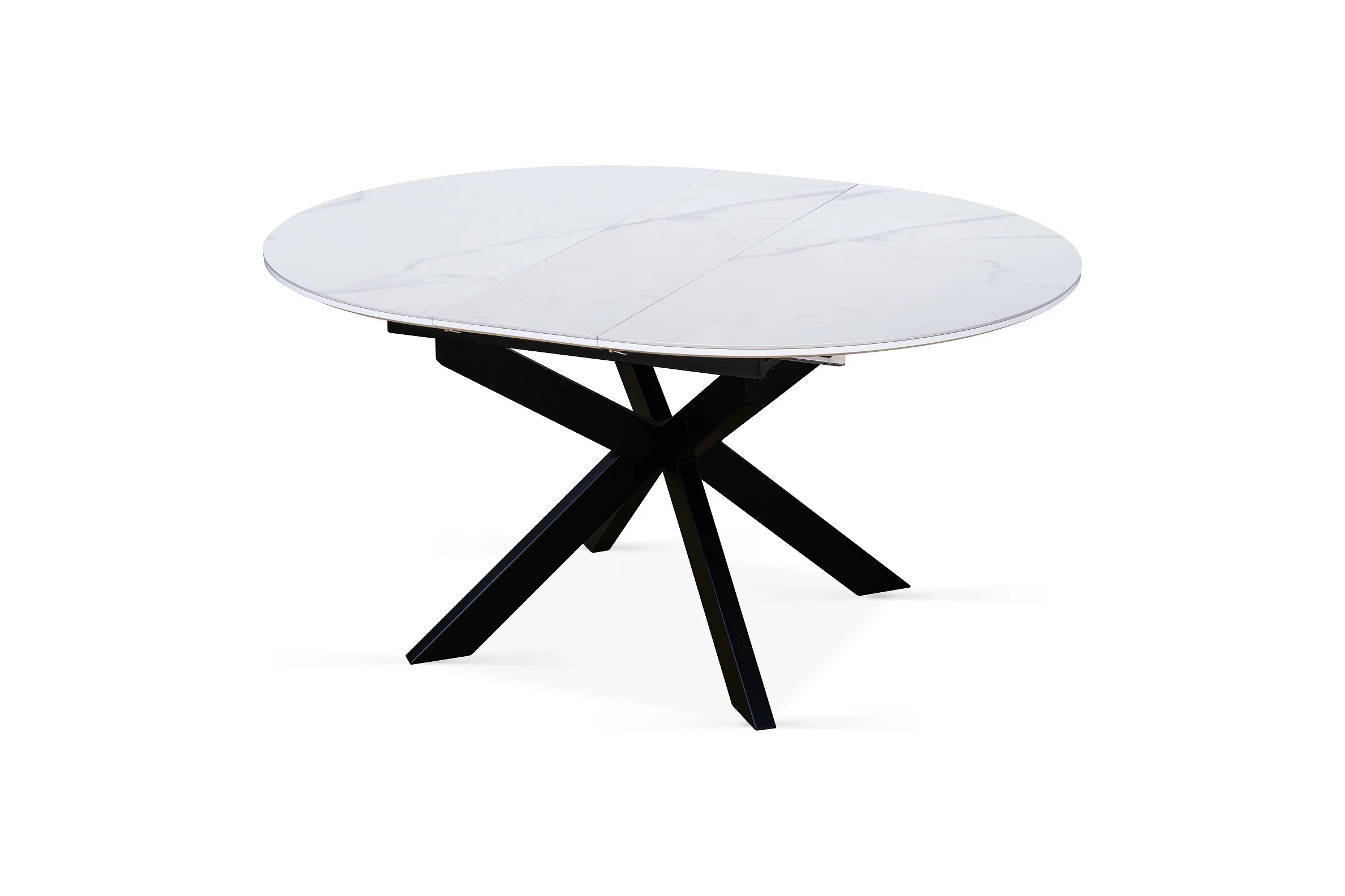 Table à manger ronde extensible avec plateau en céramique, D120-150XH76CM - PILAR - Image 13