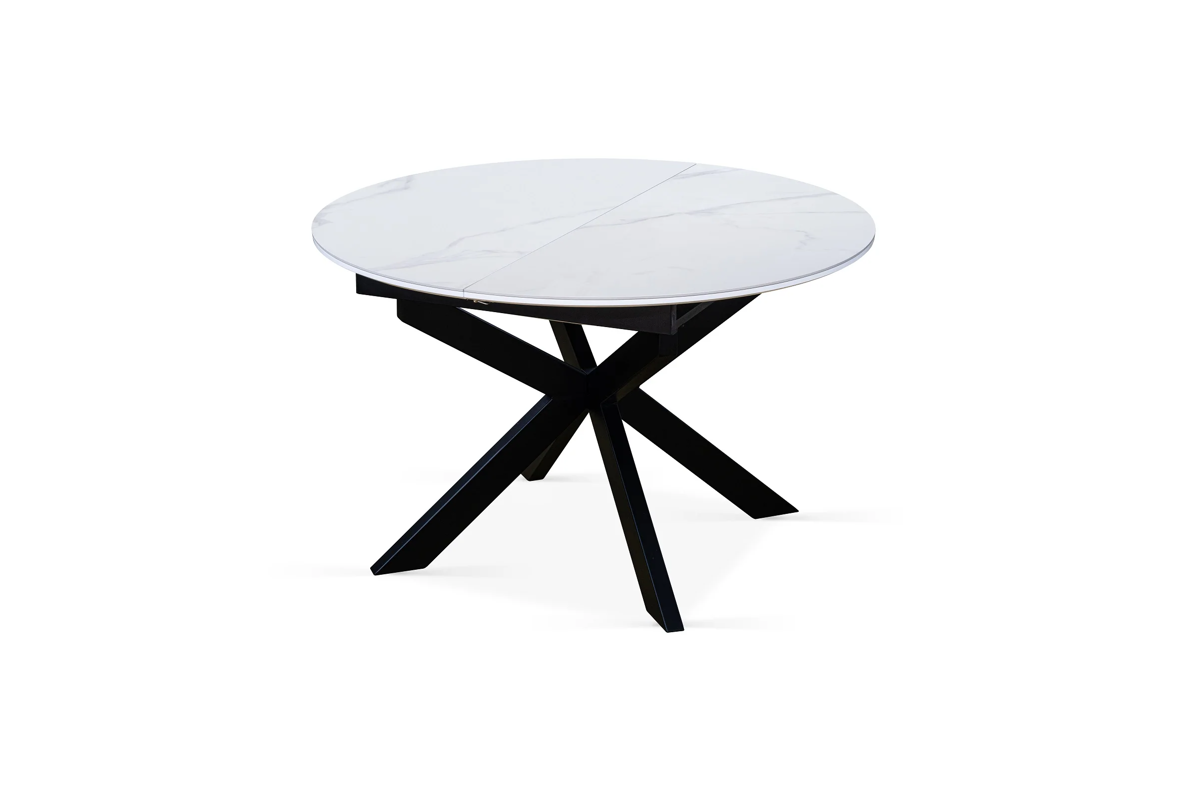 Table à manger ronde extensible avec plateau en céramique, D120-150XH76CM - PILAR - Image 14