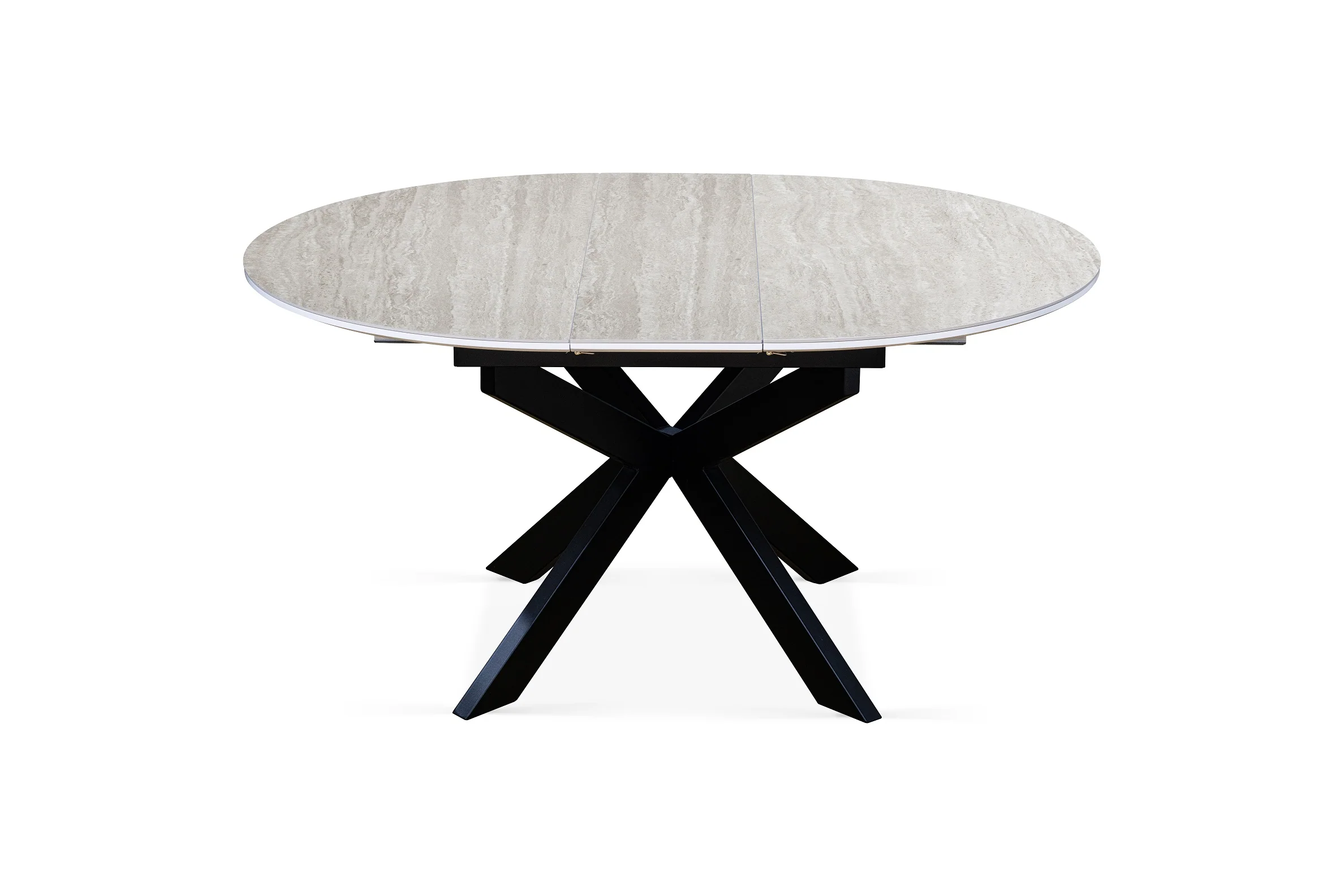 Table à manger ronde extensible avec plateau en céramique, D120-150XH76CM - PILAR - Image 16