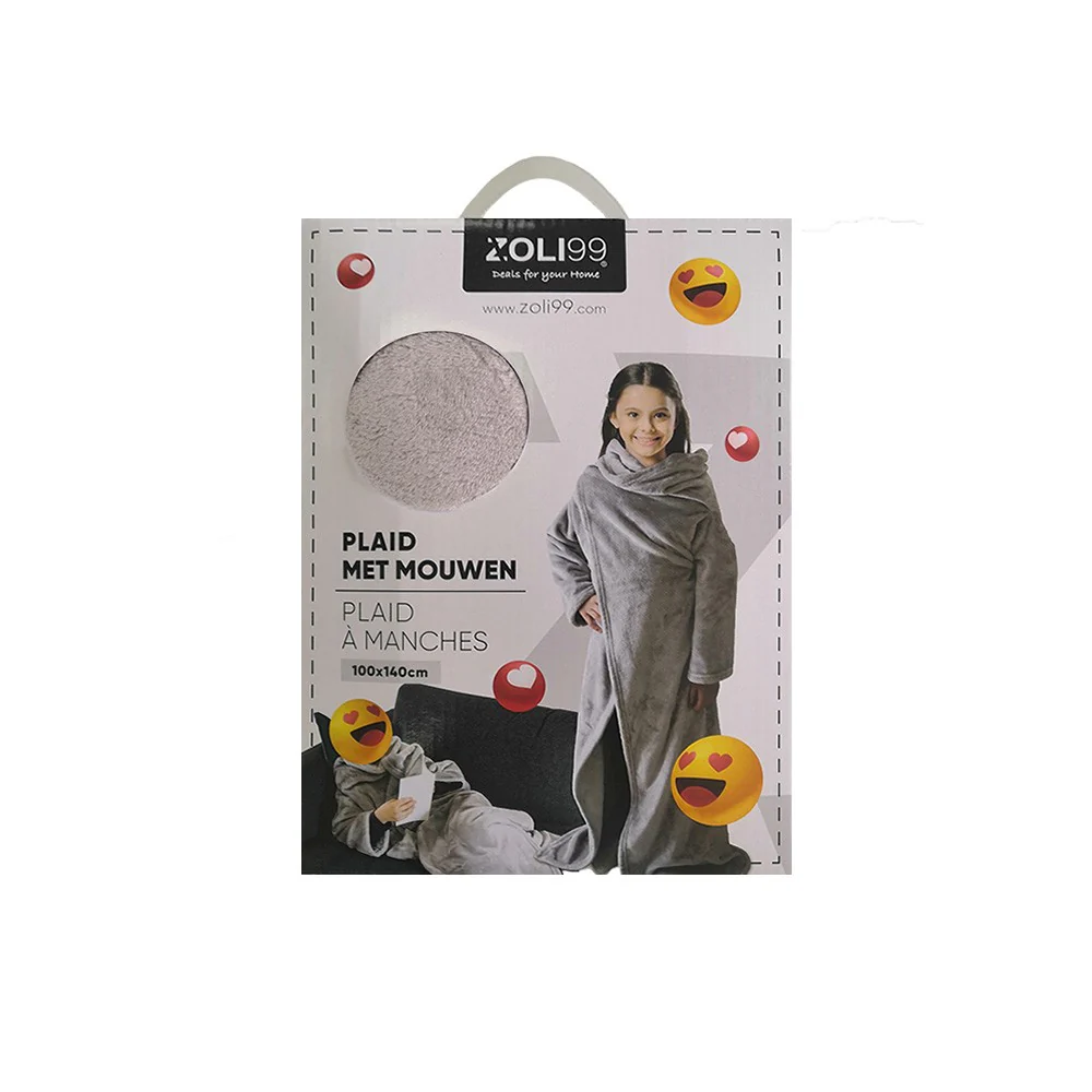 Plaid poncho enfant douceur , 100x140 CM - Image 3