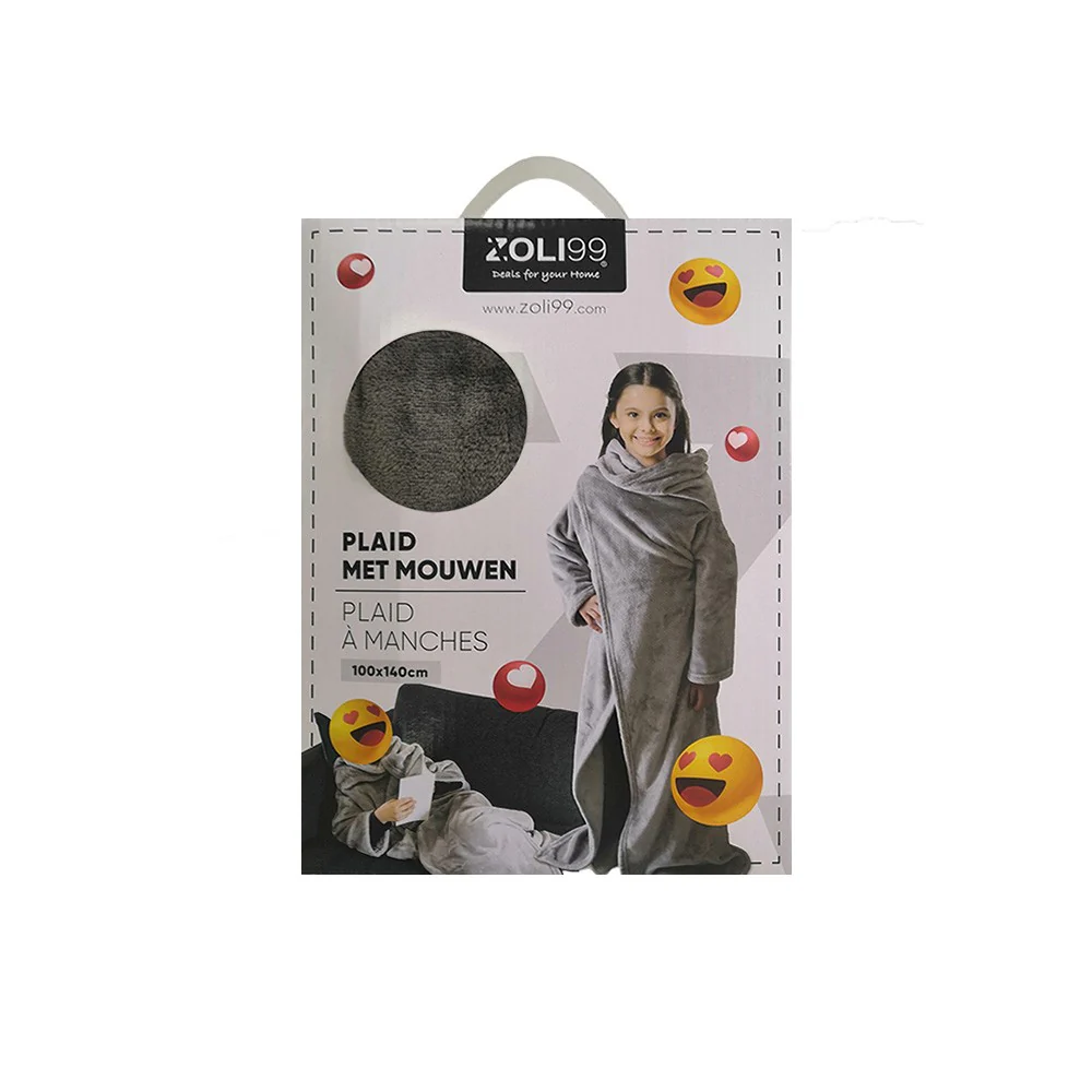 Plaid poncho enfant douceur , 100x140 CM - Image 4