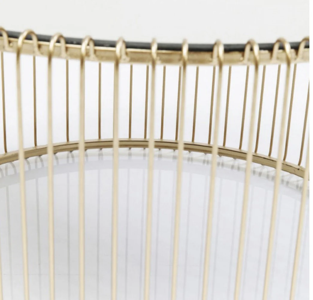 Set 2 tables basses filaires métal, plateau marbre, D70xH34CM/D60xH34CM - SIVAS - Image 14