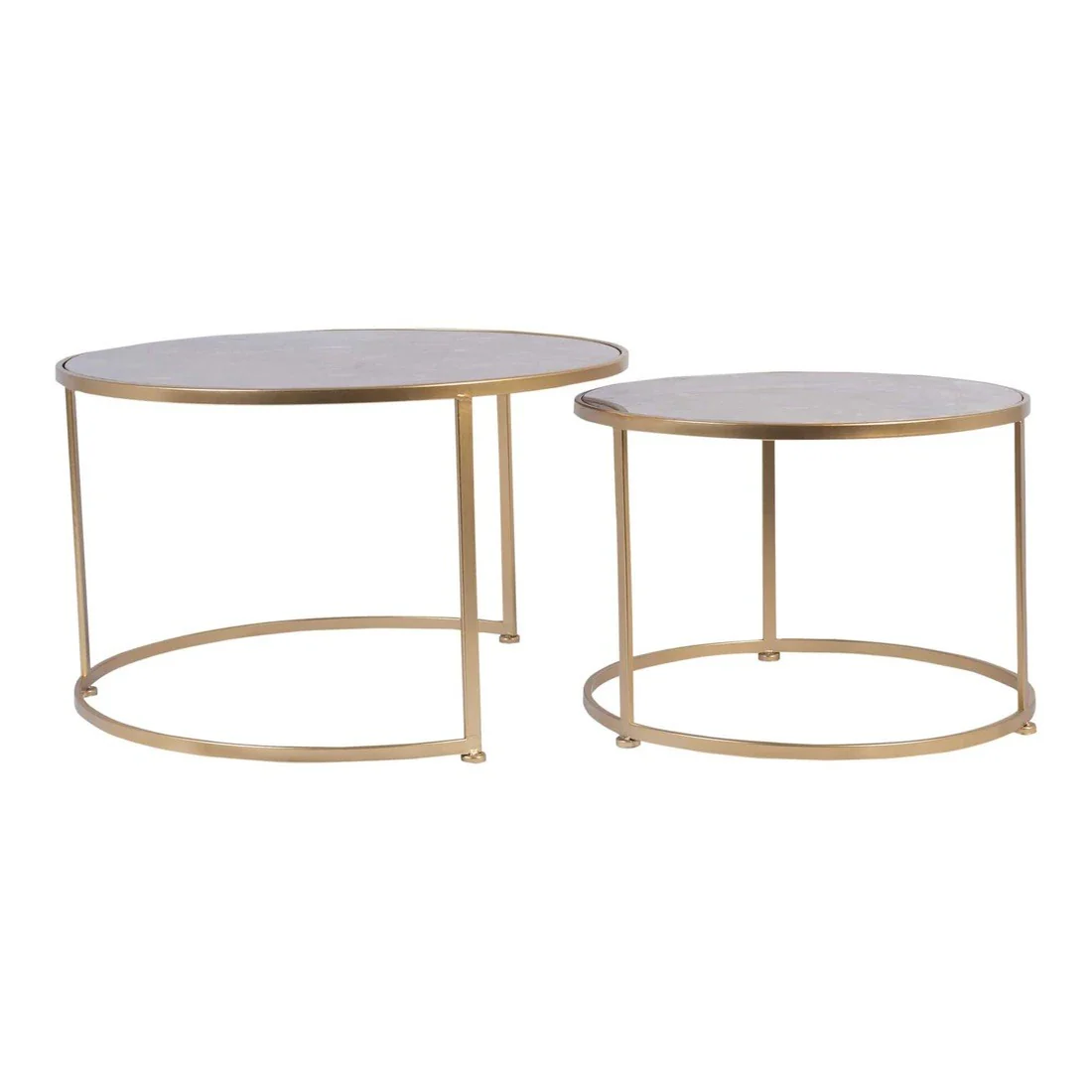 Set 2 tables basses , plateau en vrai marbre - Slawek - Image 12