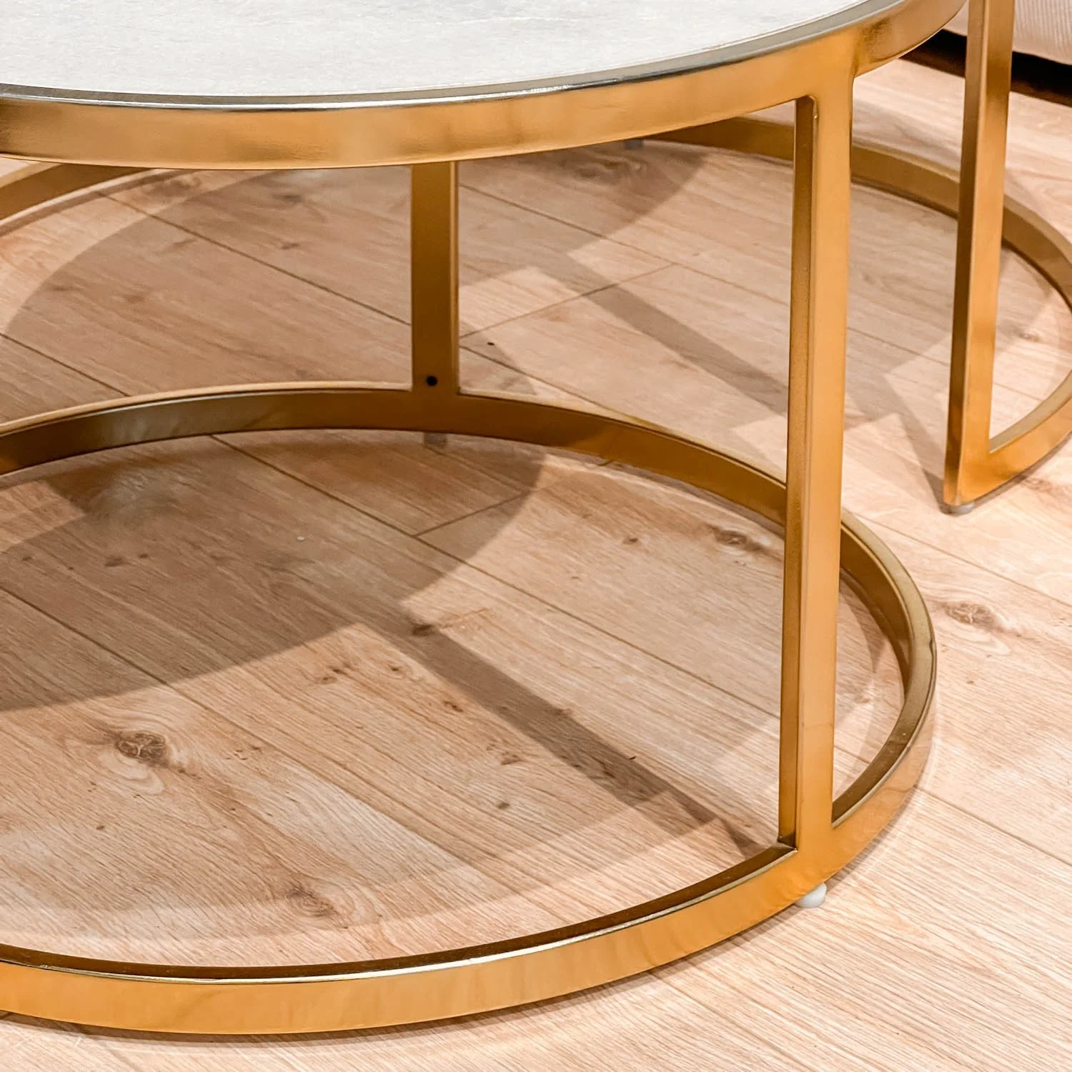 Set 2 tables basses , plateau en vrai marbre - Slawek - Image 21