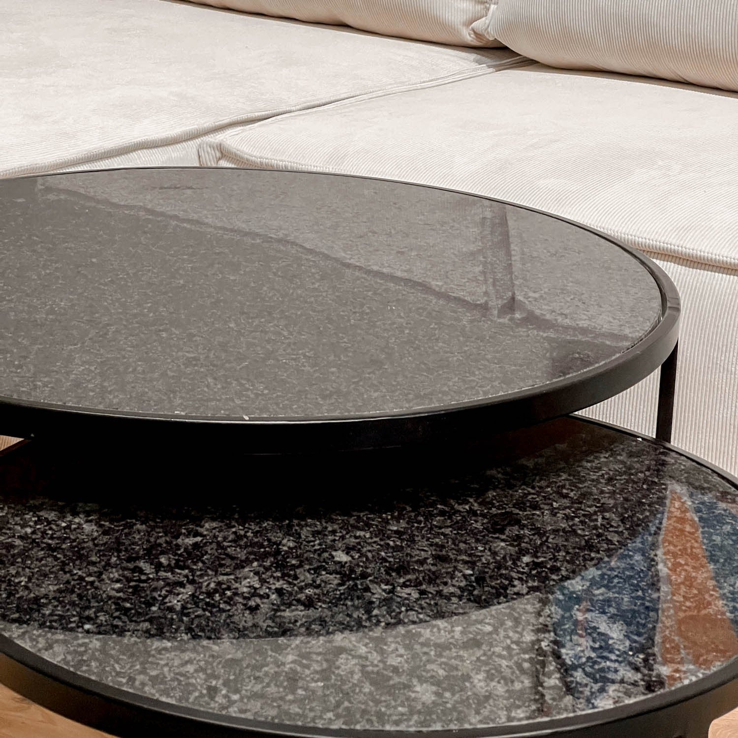 Set 2 tables basses , plateau en vrai marbre - Slawek - Image 30