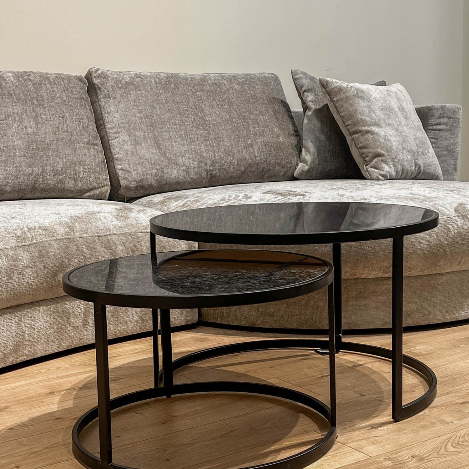 Set 2 tables basses , plateau en vrai marbre - Slawek - Image 36