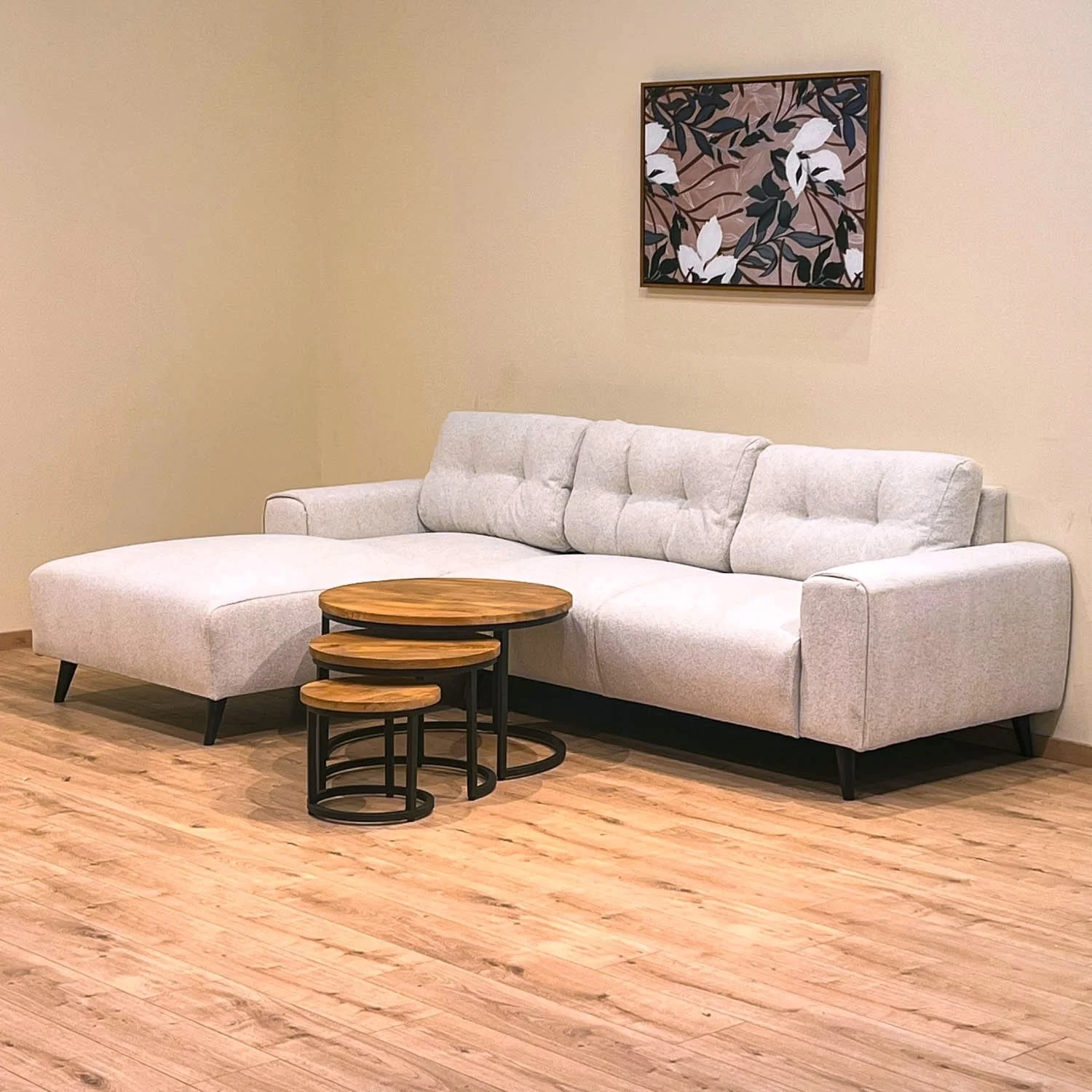 Set de 3 Tables basses en bois massif - DOLCE - Image 6