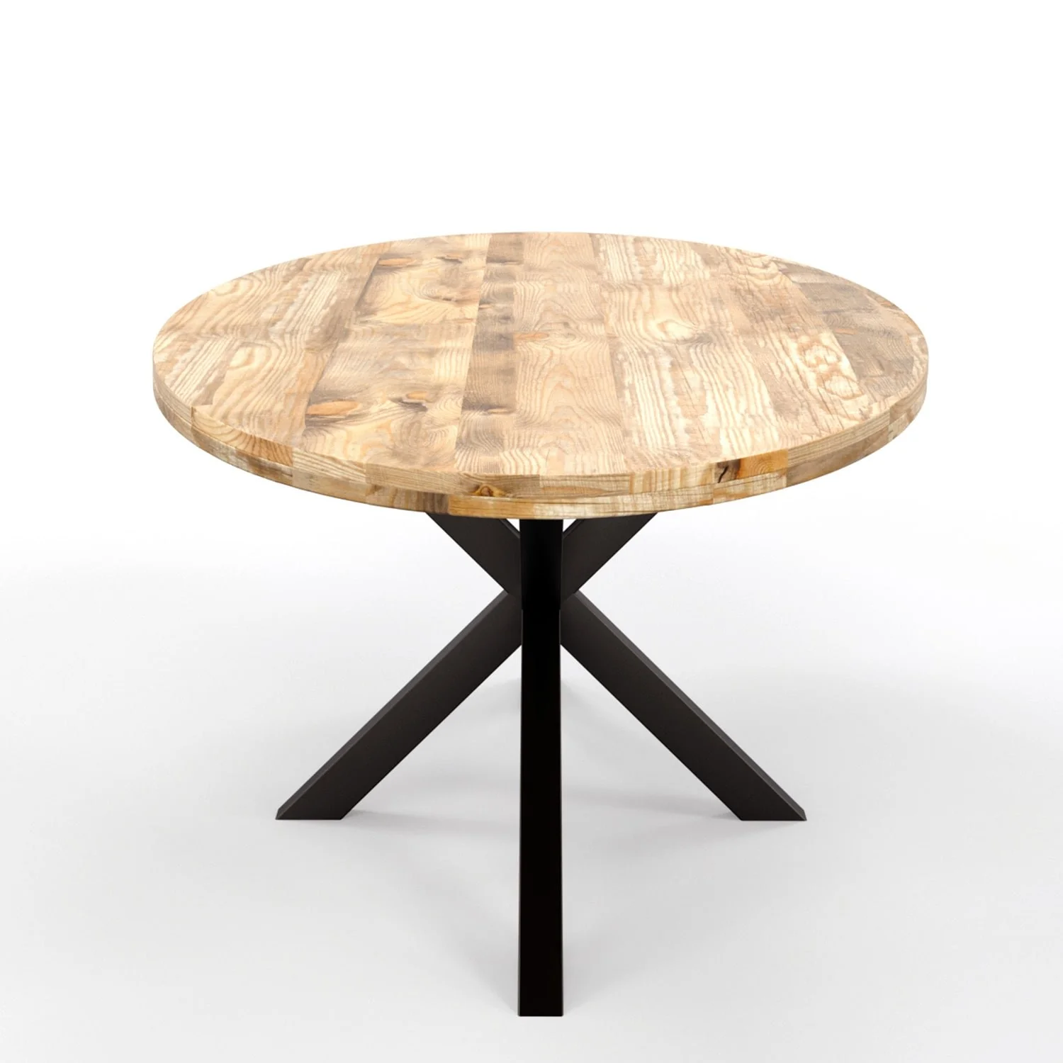 Table à manger ovale en bois massif avec pied noir - FLAVIA - Image 17