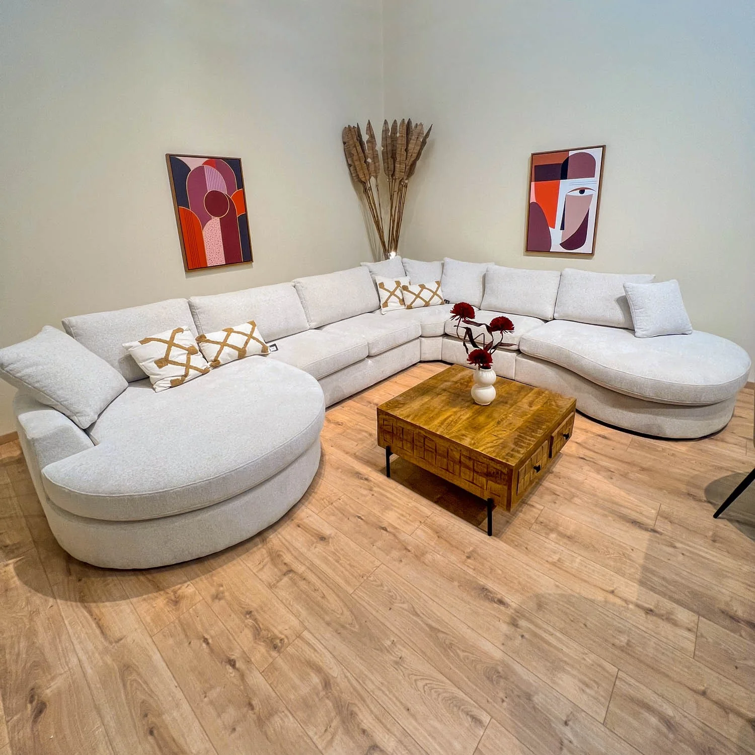 Table basse en bois de manguier, 80×80xH40 cm - MARIA - Image 7