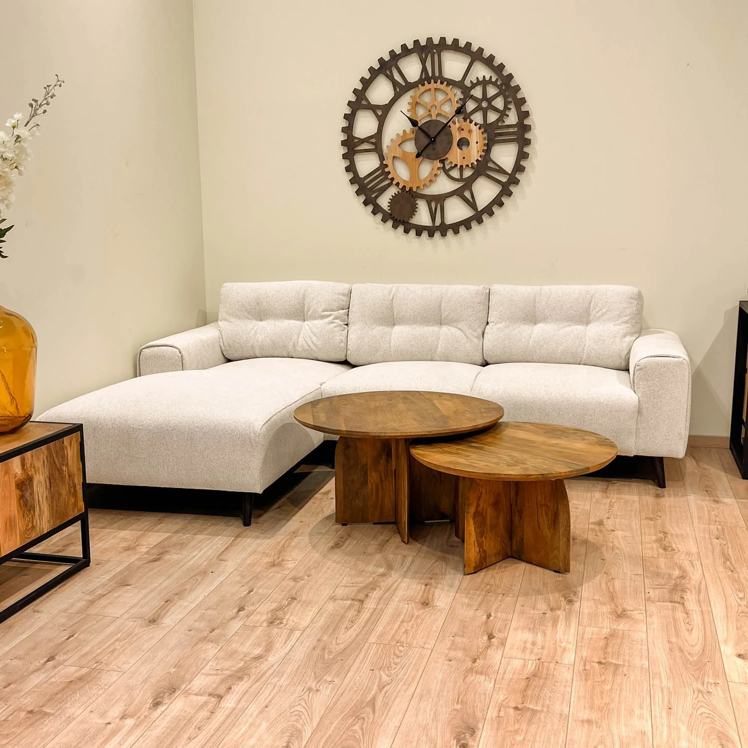 Table basse en bois de manguier, D70xH40 cm - TORONTO - Image 3