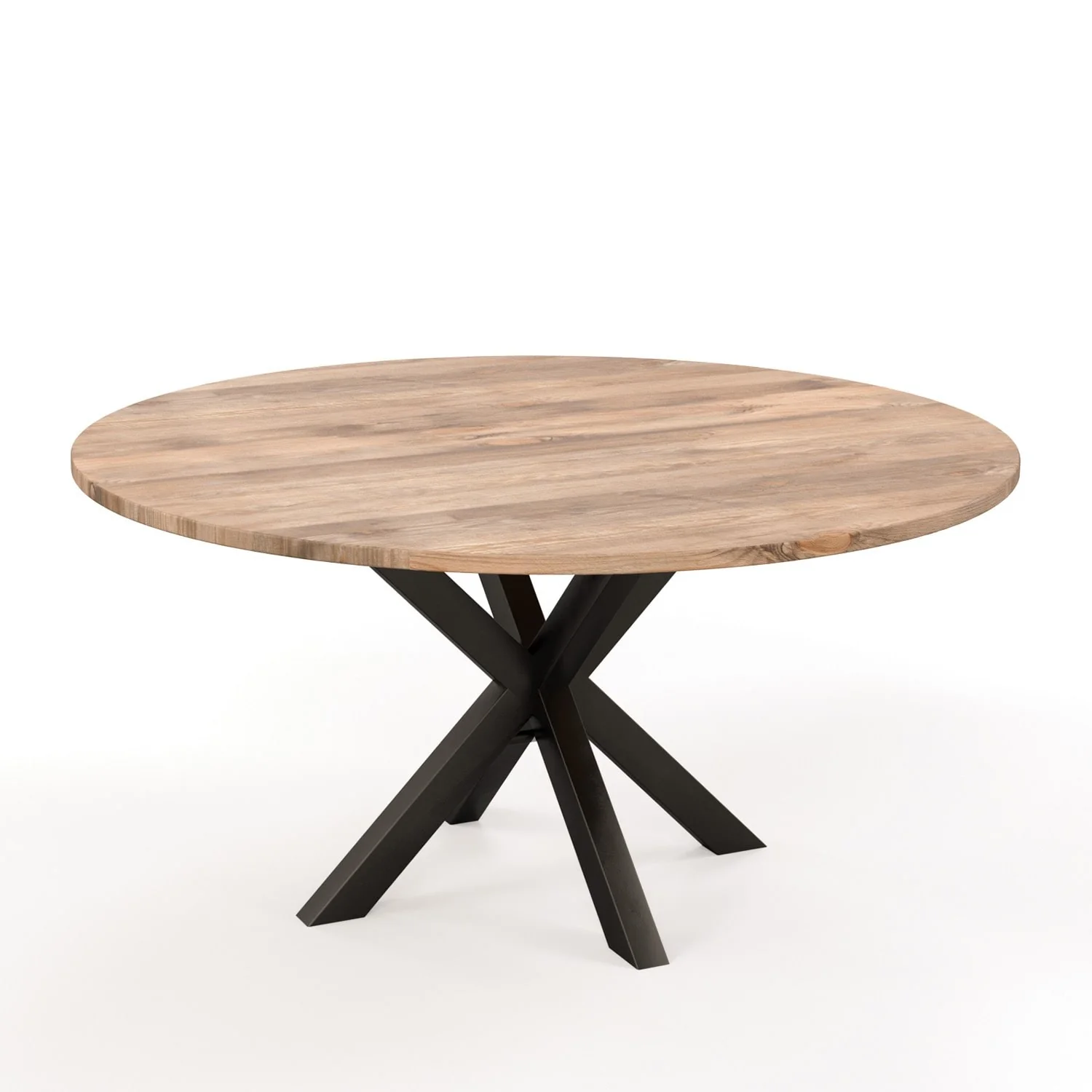 Table ronde en bois massif avec pied noir H76cm - SPRING - Image 6