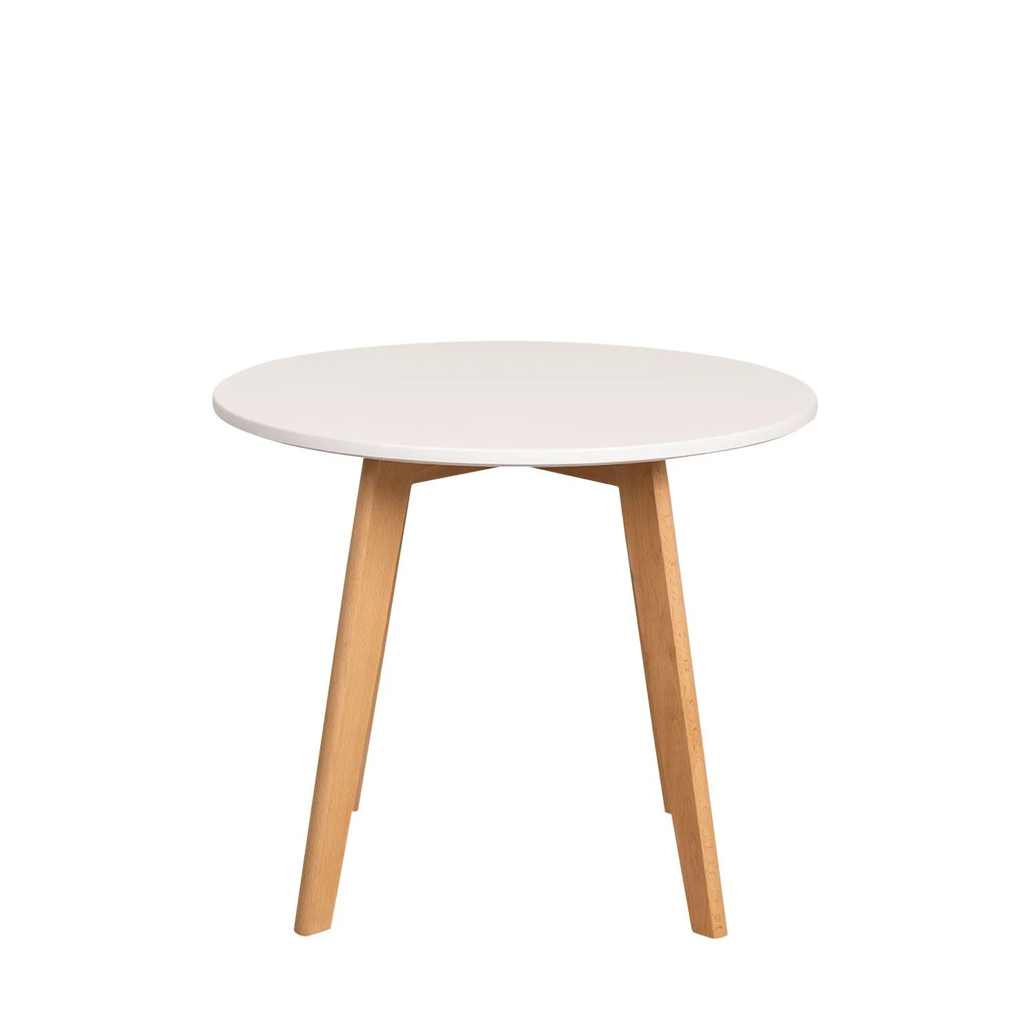 Table ronde enfant en bois, pieds naturels, D60xH51 cm - Image 8