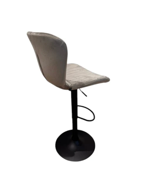 Chaise Haute Tabouret bar dossier pivotant à suspension tissu anti tâches - NOAH - Image 10